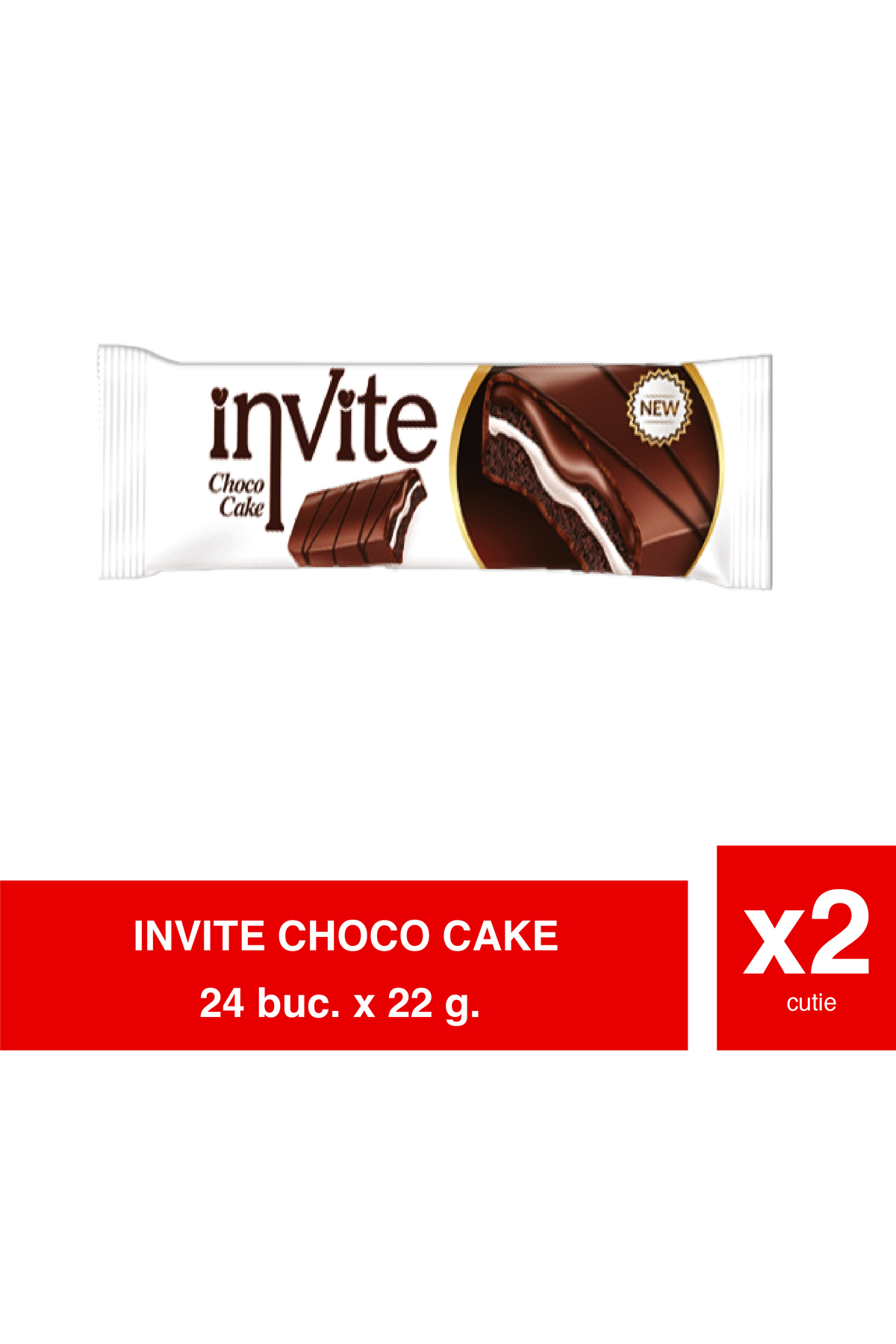 ŞİMŞEK INVITE ΚΕΙΚ ΣΟΚΟΛΑΤΑΣ – Κέικ με γλάσο κακάο και κρέμα γάλακτος – 22g x...