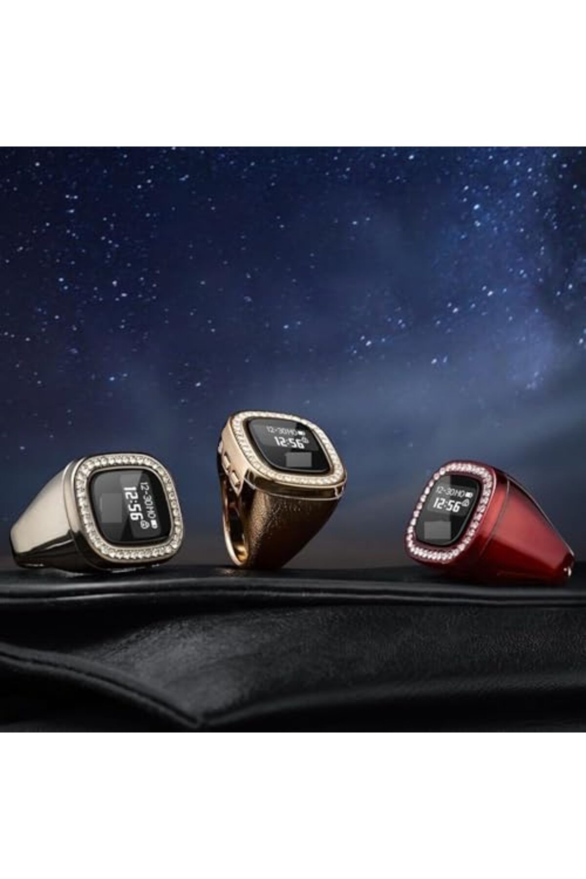 Toybox-Multi-channel OLED digital counter with 22 mm ring design and rechargeable battery, Red 3