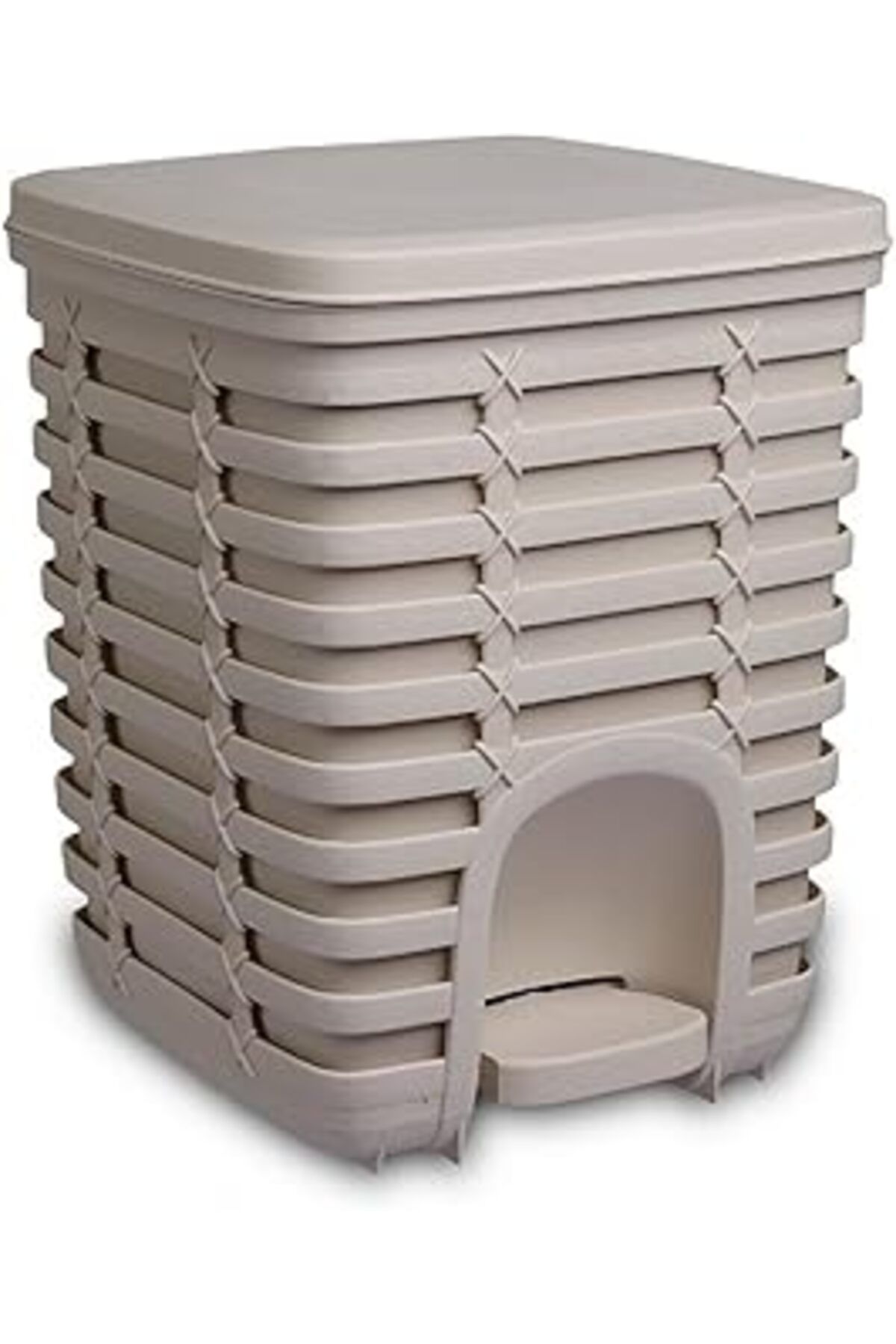 TBSProjects Primanova Palm Pedallı Çöp Kovası 9 Lt - Bej M-E54-09