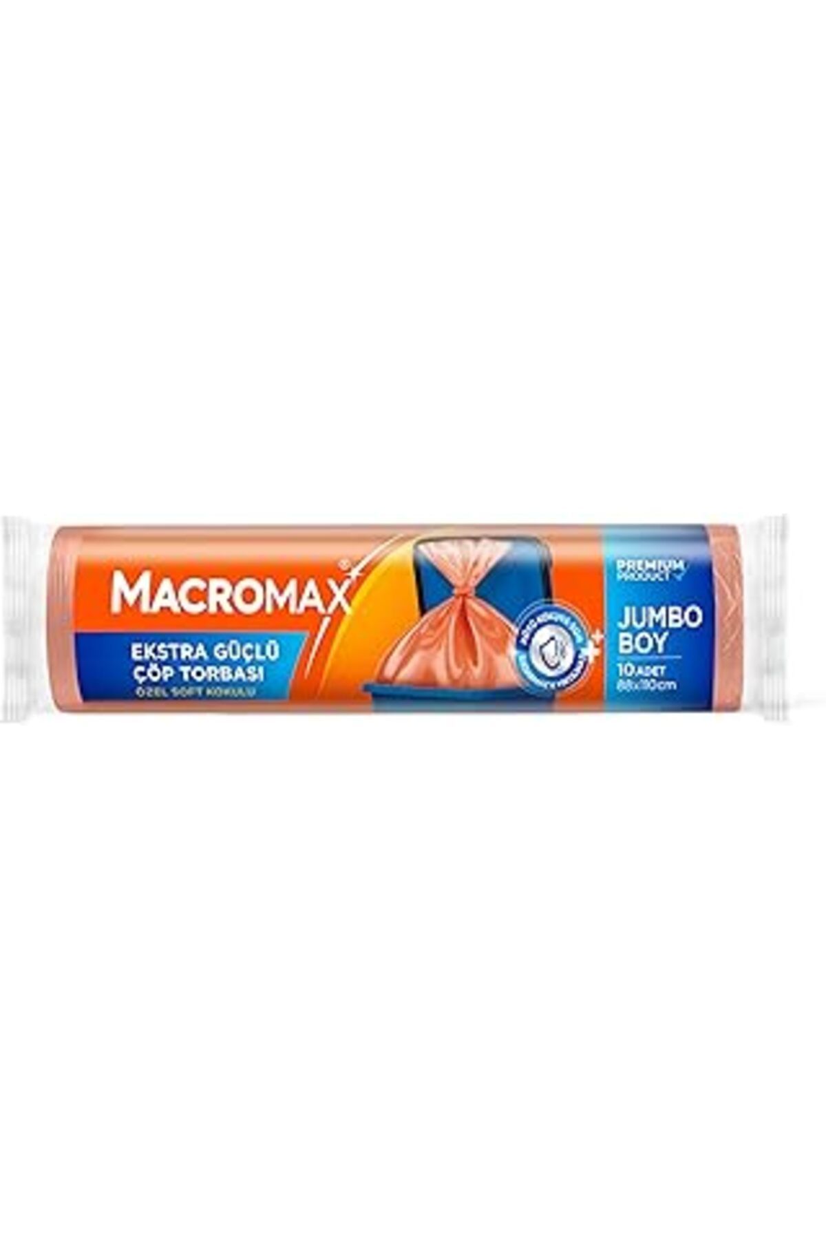 Pazarcan Macromax Ekstra Güçlü Çöp Torbası Boy (88X110 CM), Soft Kokulu 10 Adet