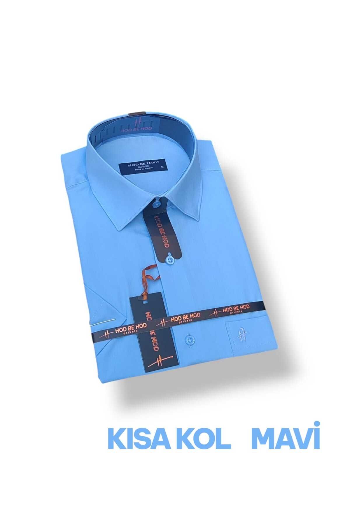 hodbehod KLASİK KESİM CEPLİ KISA KOL ORİJİNAL DAGRON ERKEK GÖMLEK