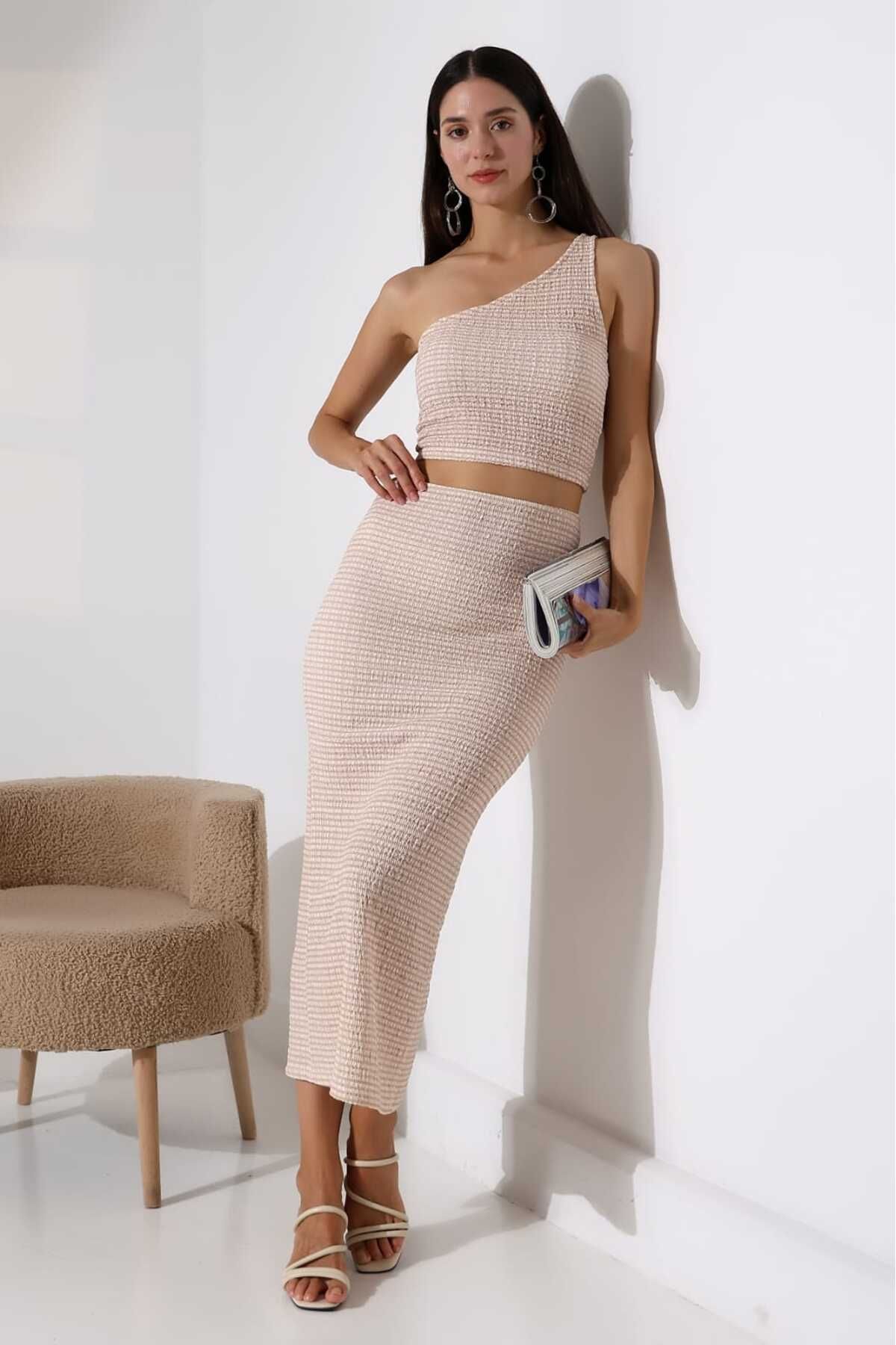 moda paketi Kadın Etekli 2li takım