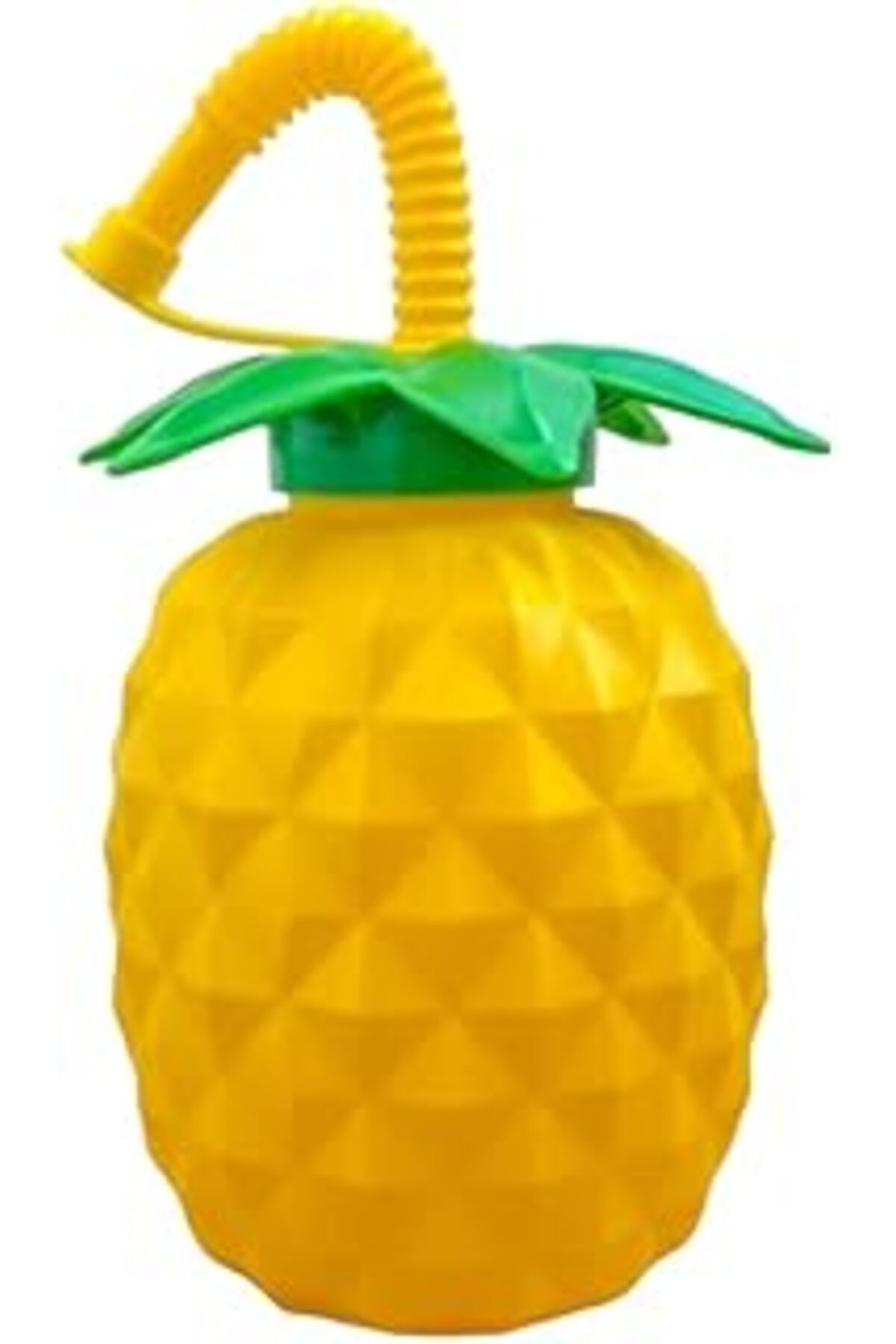 Qedii M'Sm Ananas Pipetli Suluk, Ananas Şekilli Pipetli Suluk, Bükülebilir Pipetli Matara