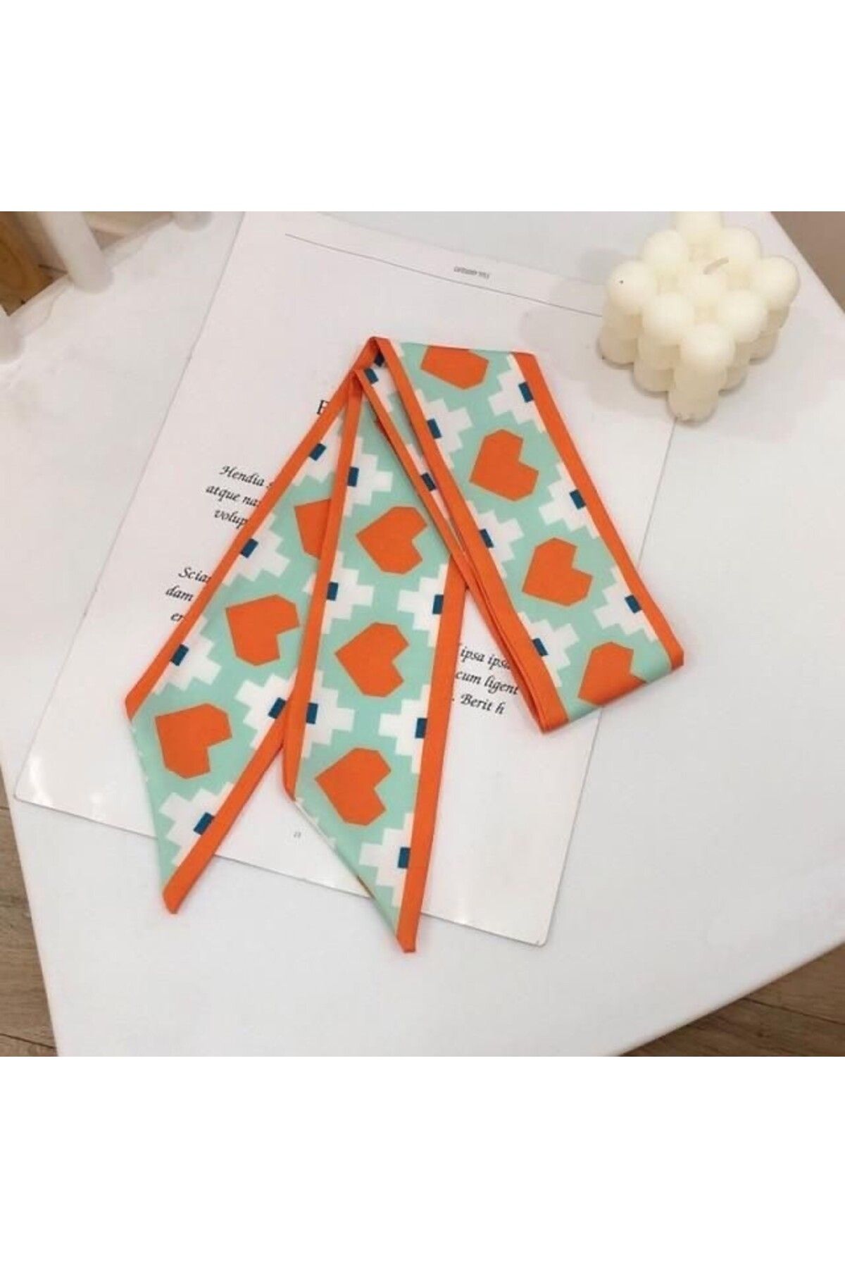 CHARMLUCKY RENKLİ DESENLİ FULAR