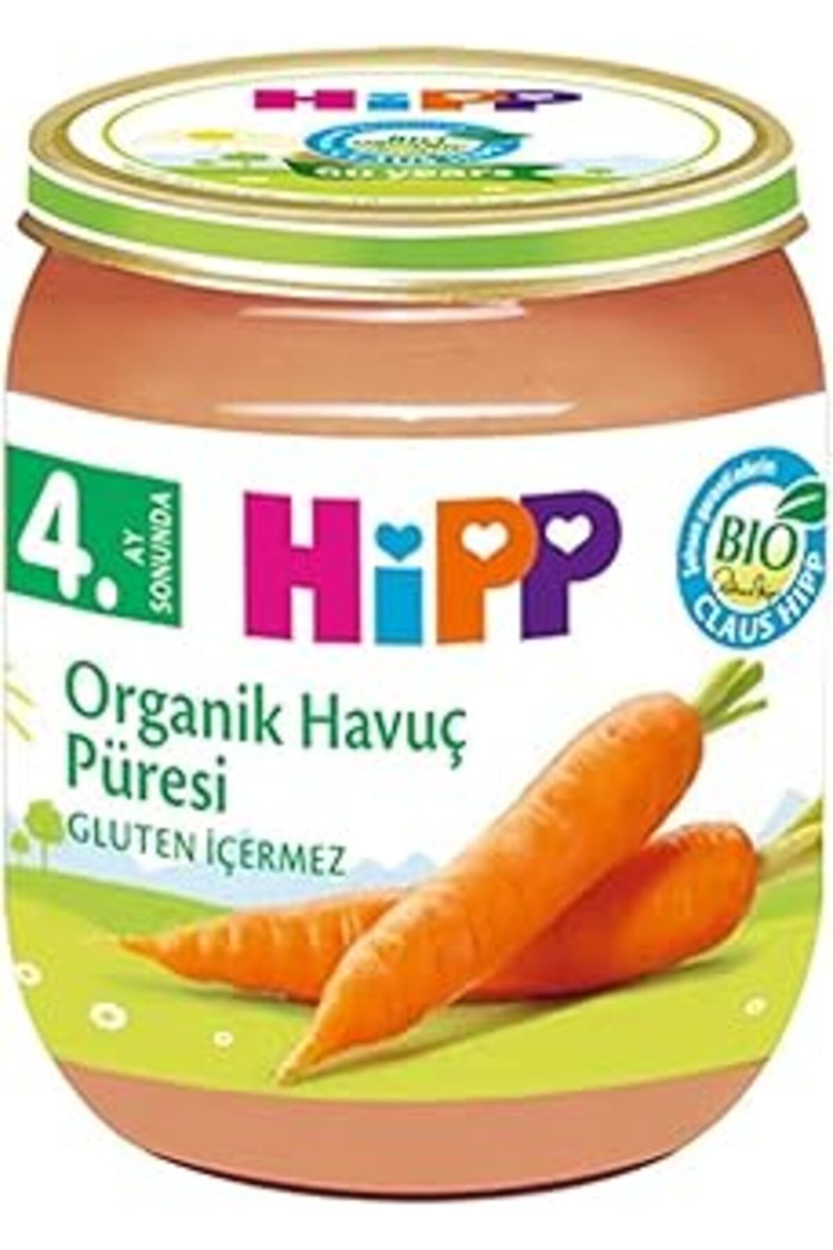 Qedii Hipp Organik Havuç Püresi 125 Gr 1 Paket(1 X 125 G)