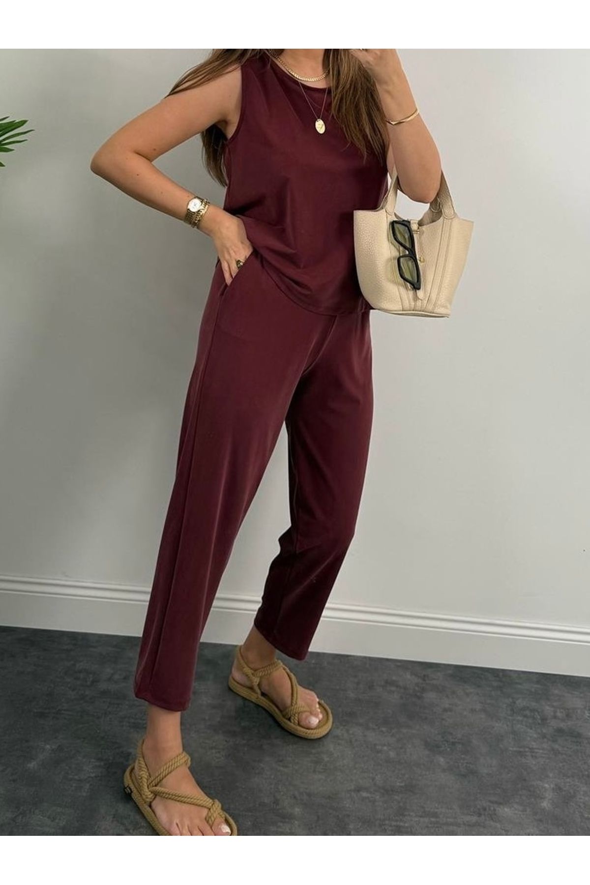 youlike butik Premium Pike Modal Bluz Pantolon Takım