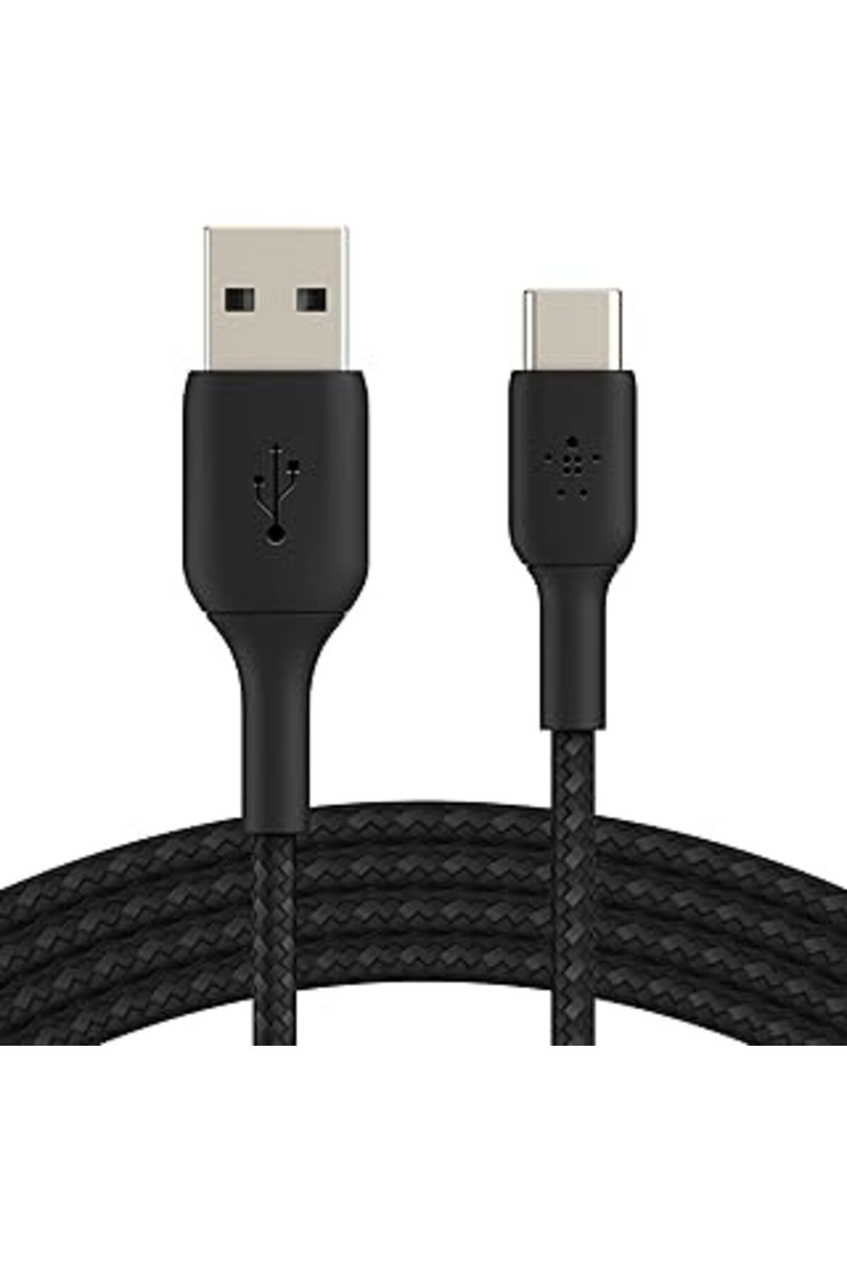 Qedii Boost Şarj Örgülü Usb-C Kablosu 3 M, Siyah