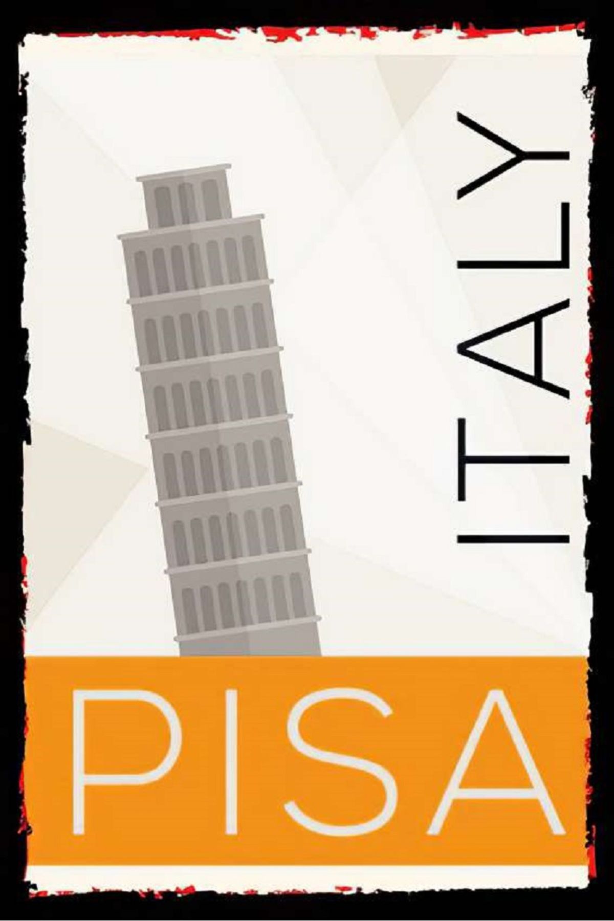 bertekdijital Bertek Dijital Retro Pisa Kulesi Tablo