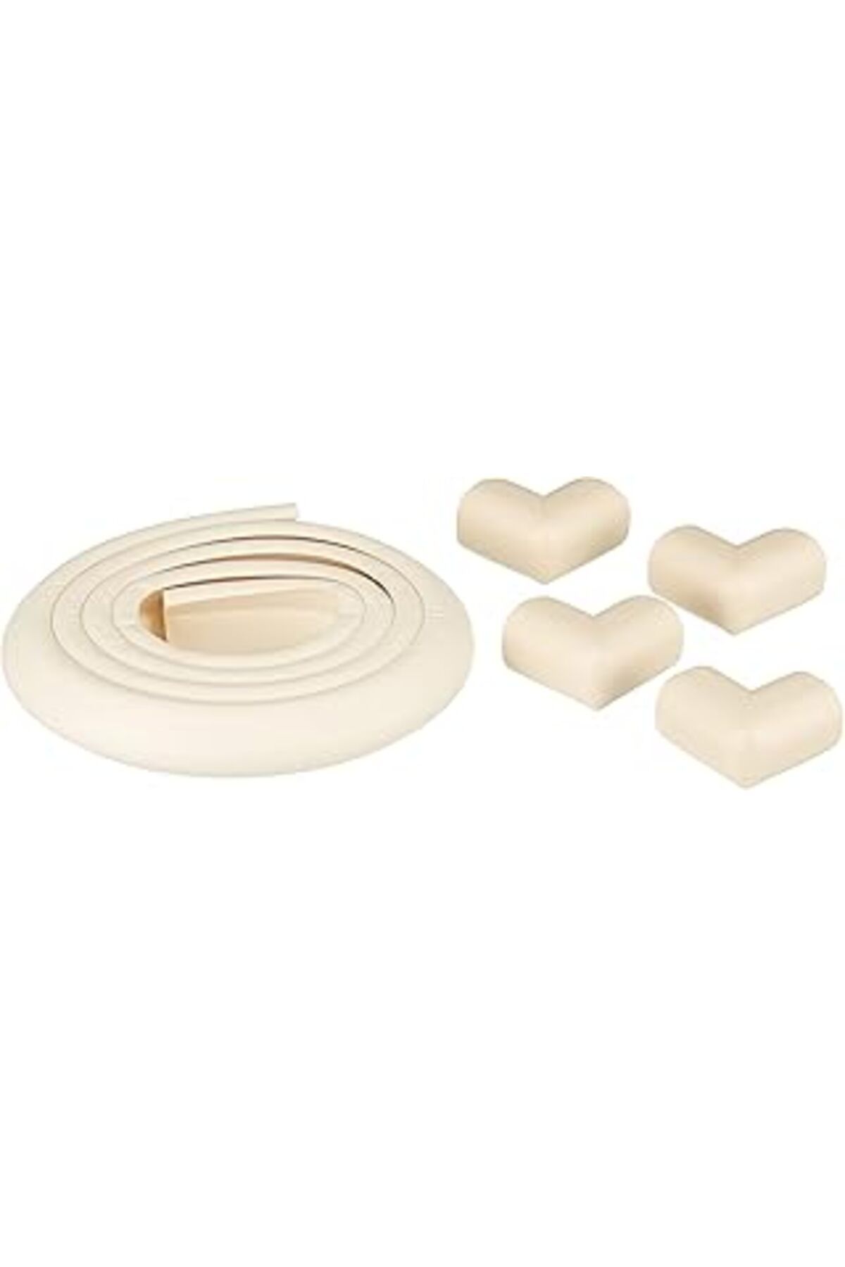 TBSProjects Agubugu Baby Agu-049 Krem Jumbo Kenar Köşe Koruyucu - Krem, Beyaz