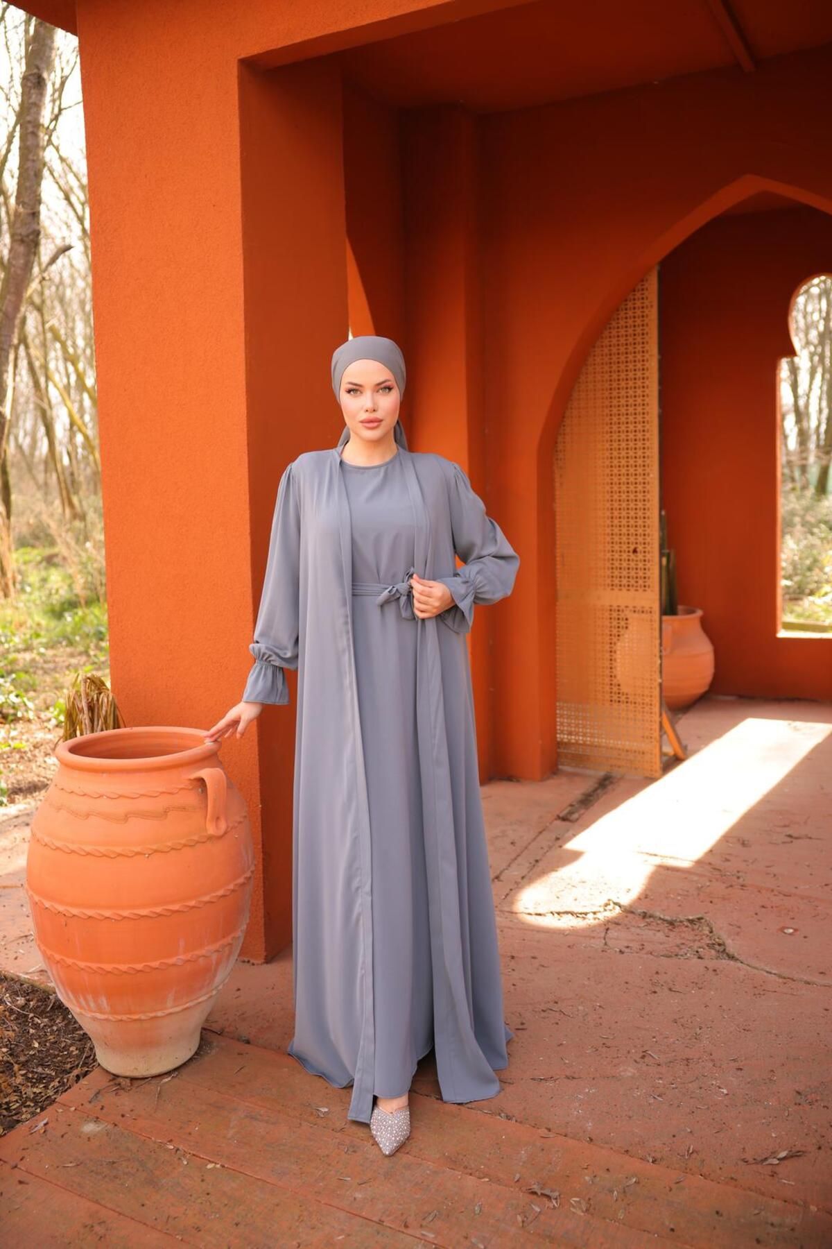 Nissra Ankanoor İkili Abaya Takım Anka25zv29