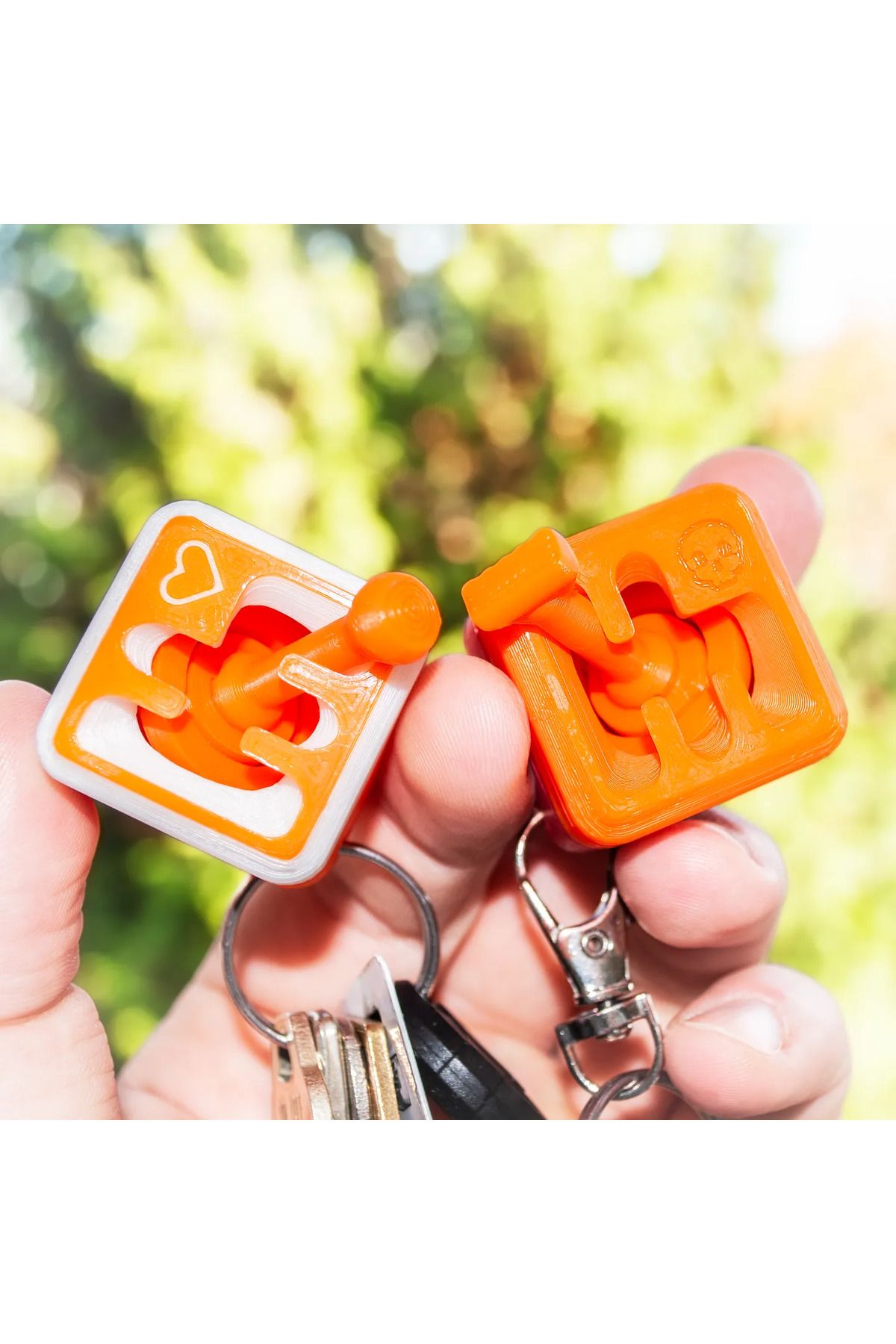 Vision Craft Özelleştirilebilir Stickshift Keychain Fidget (jiroskopik ve manyetik. (3 Adet)