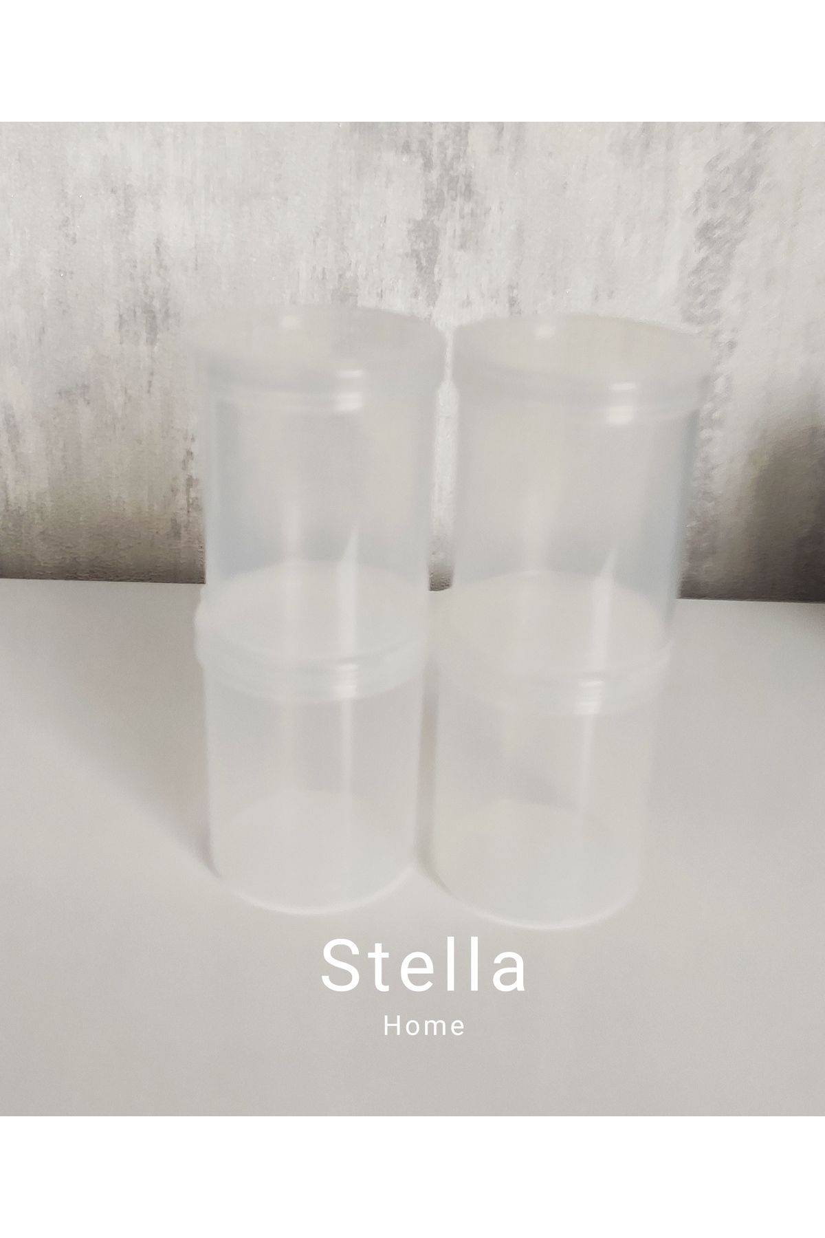Home-Small Cylinder Transparent Multi-Purpose Round Storage Containers Suitable for Use 5
