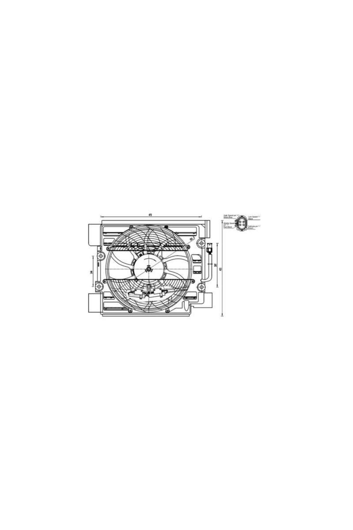 surkent FAN MOTORU + TEKLİ FAN BMW E38 39 96-04