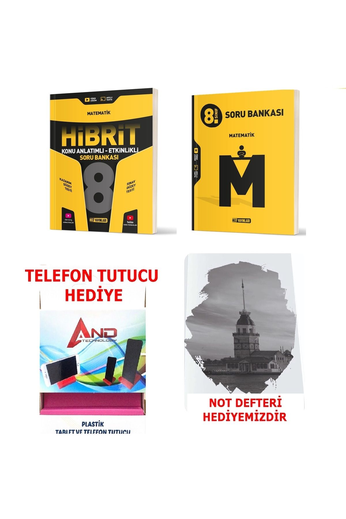 Hız Yayınları 2025-2026 8.Sınıf LGS Matematik (Başlangıç-Orta Düzey) Hibrit Konu Ve Deneme