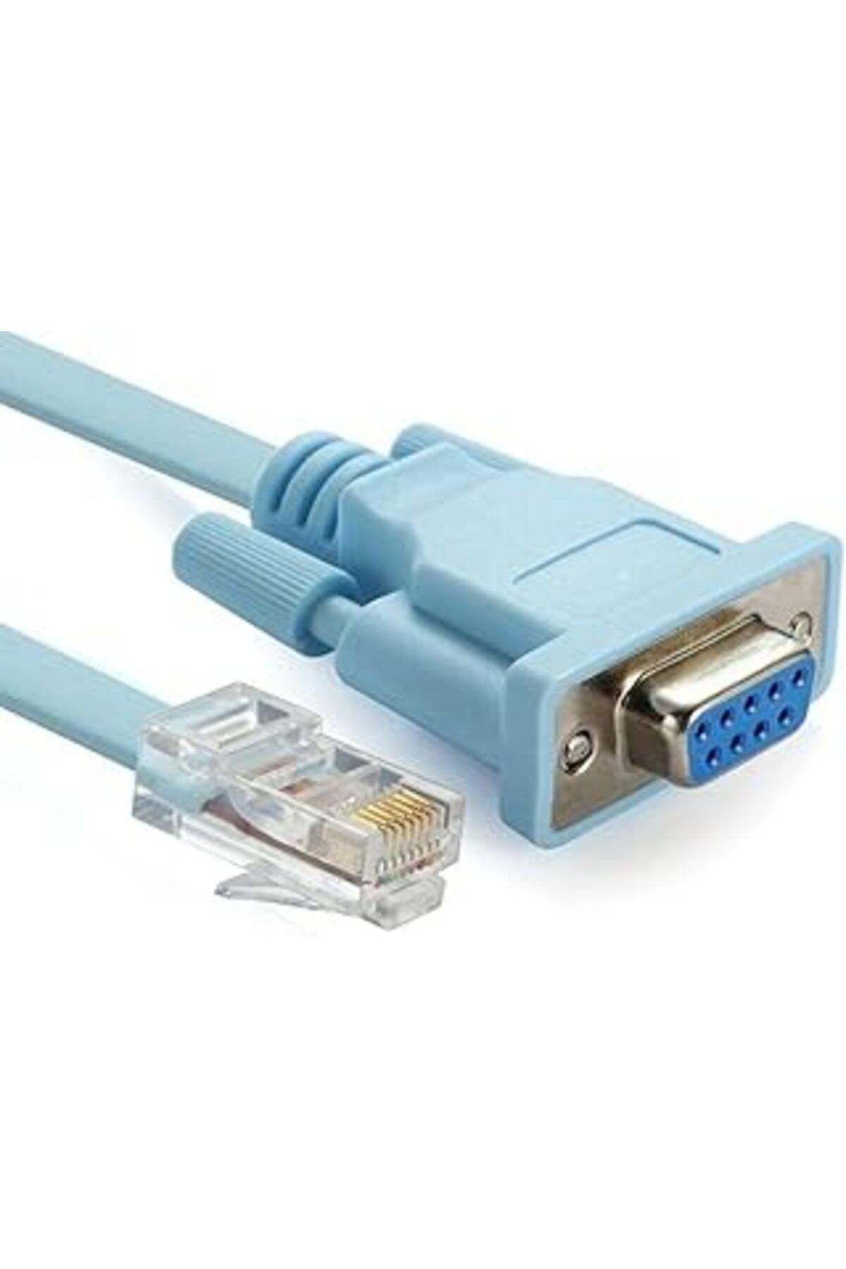 ASİTAN Ancheyn Rj45 To Rs232 9 Pin Cat5E 6 Çevirici Dönüştürücü Adaptör Ethernet Kablosu 4335