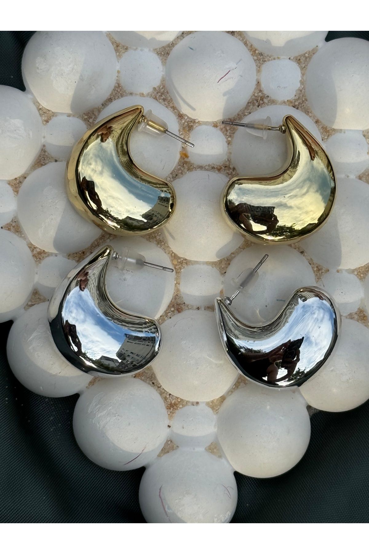Store Luna Drop Altın Küpe