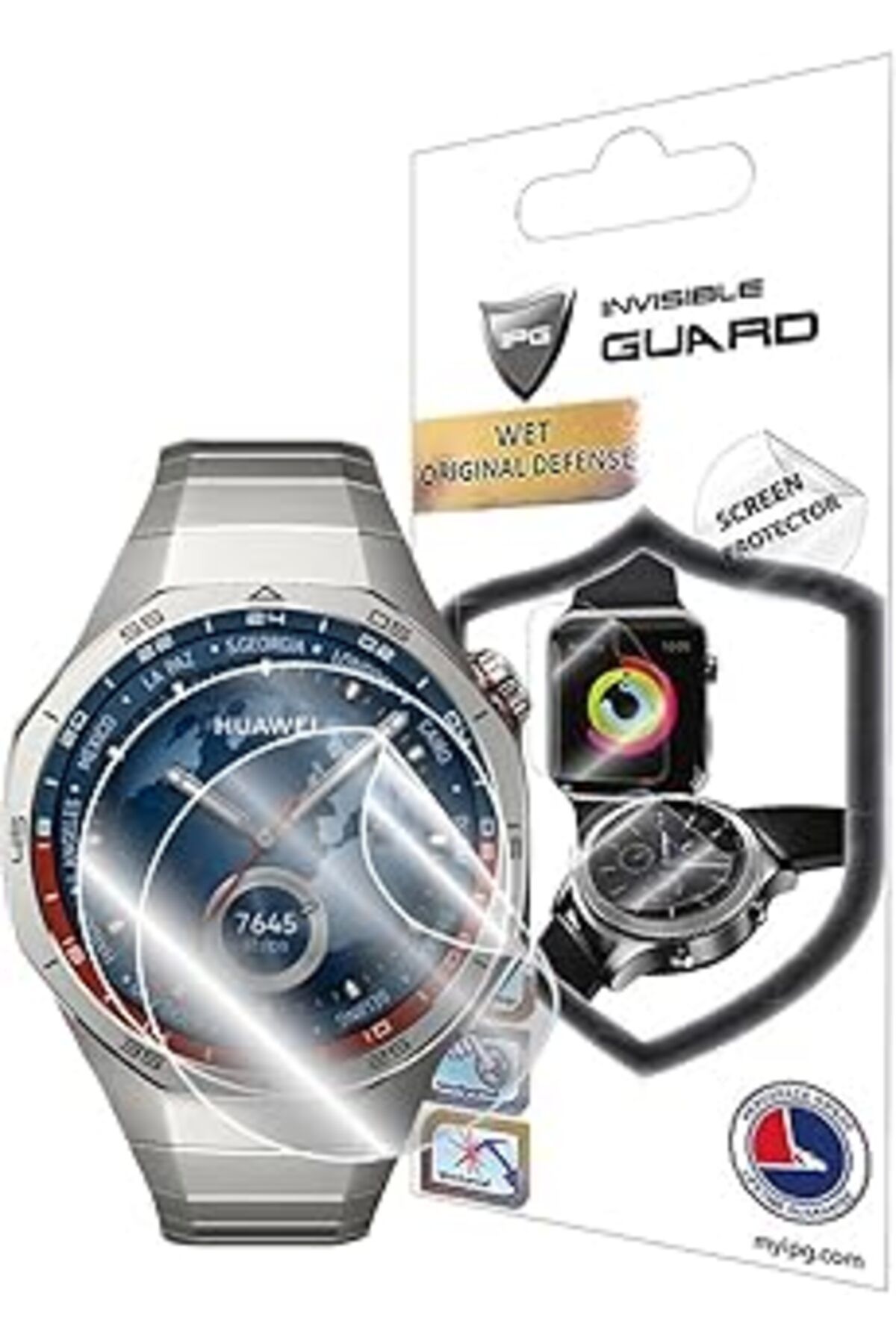 Qedii Ipg Huawei Watch Gt 5 Pro 46 Mm Akıllı Saat Hidrojel Ekran Koruyucu (2 Adet) Görünmez Hd Şeffaf Fil
