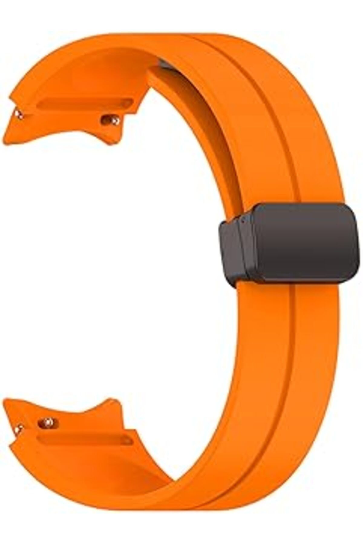 Qedii Zore Galaxy İle Uyumlu Watch 4 40Mm Krd-84 Silikon Kordon, Açık Turuncu