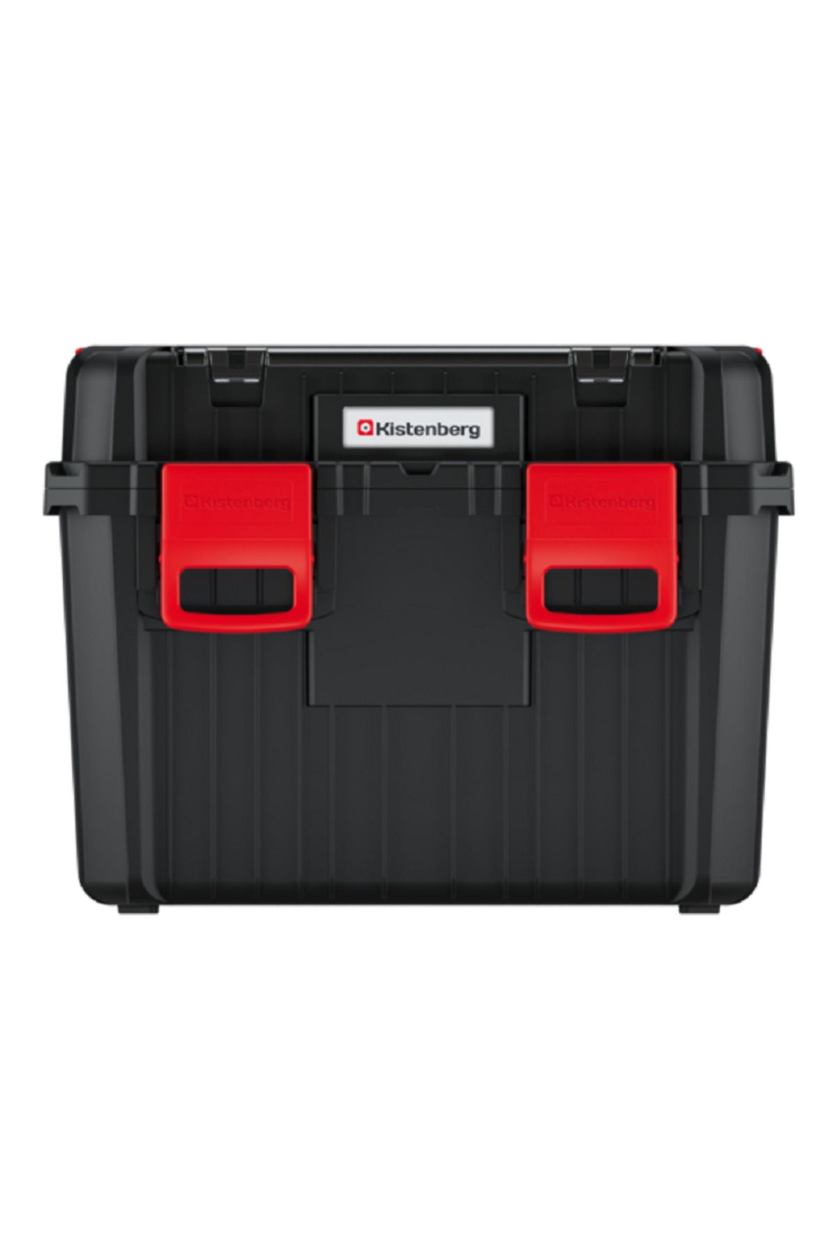 kistenberg-45 Multi Compartment Heavy Tool Box with Foldable Handle Black and Red 3