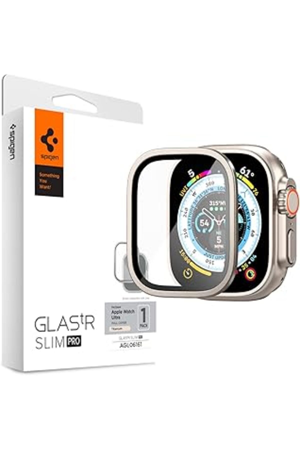 Pazarcan Watch Ultra 2/1 (49Mm) Ile Uyumlu Cam Ekran Koruyucu Glas Tr Slim Pro Titanium - Agl06161