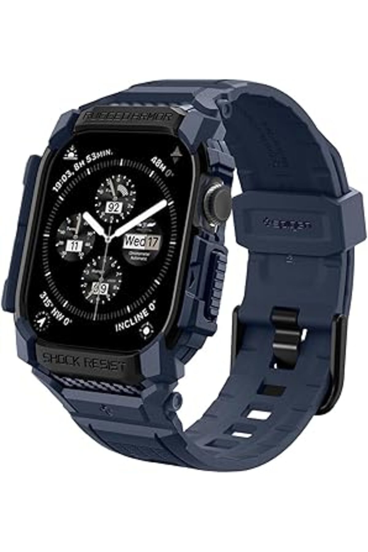 Pazarcan Rugged Armor Pro Bileklik, Watch 10 42 Mm (2024) Ile Uyumlu Kılıf
