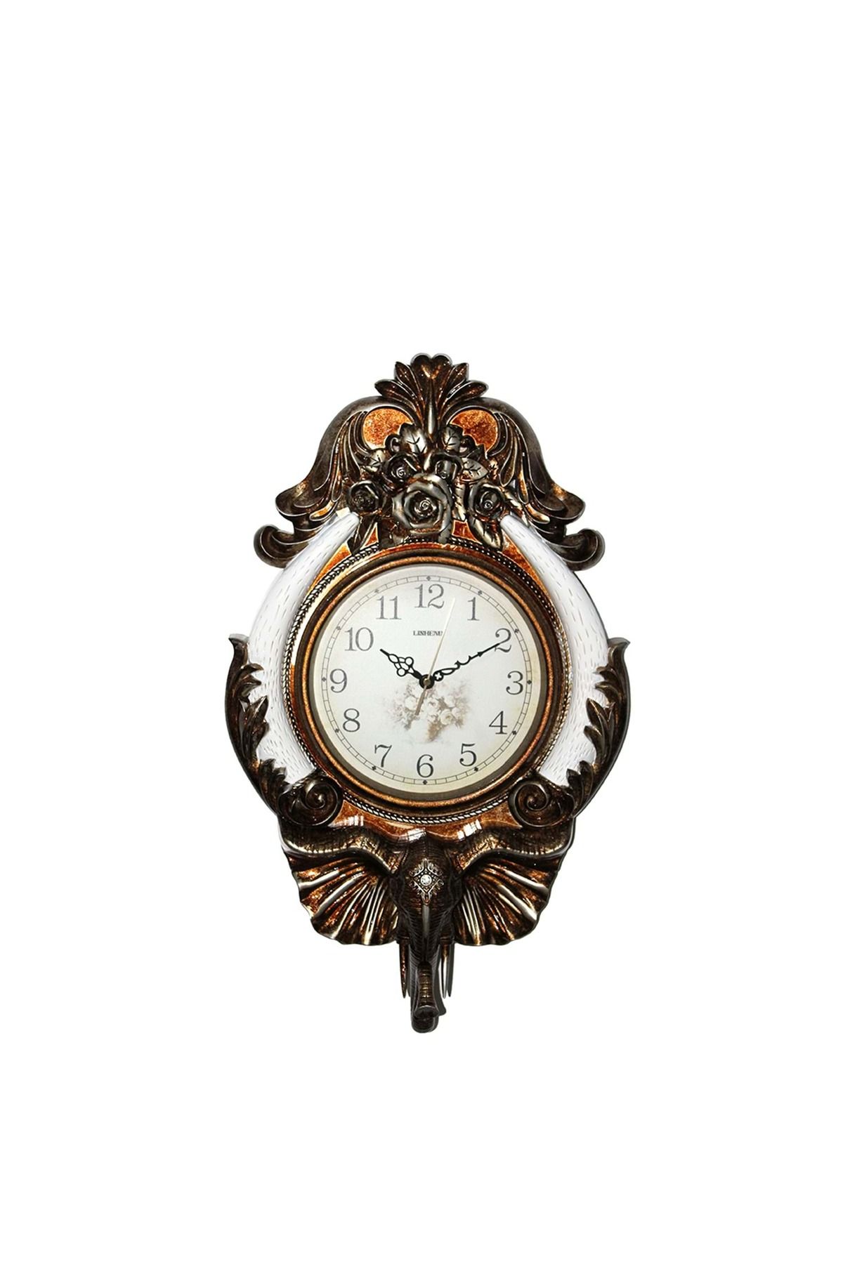 Store Duvara Asmalı Filli Saat 67*40 Cm