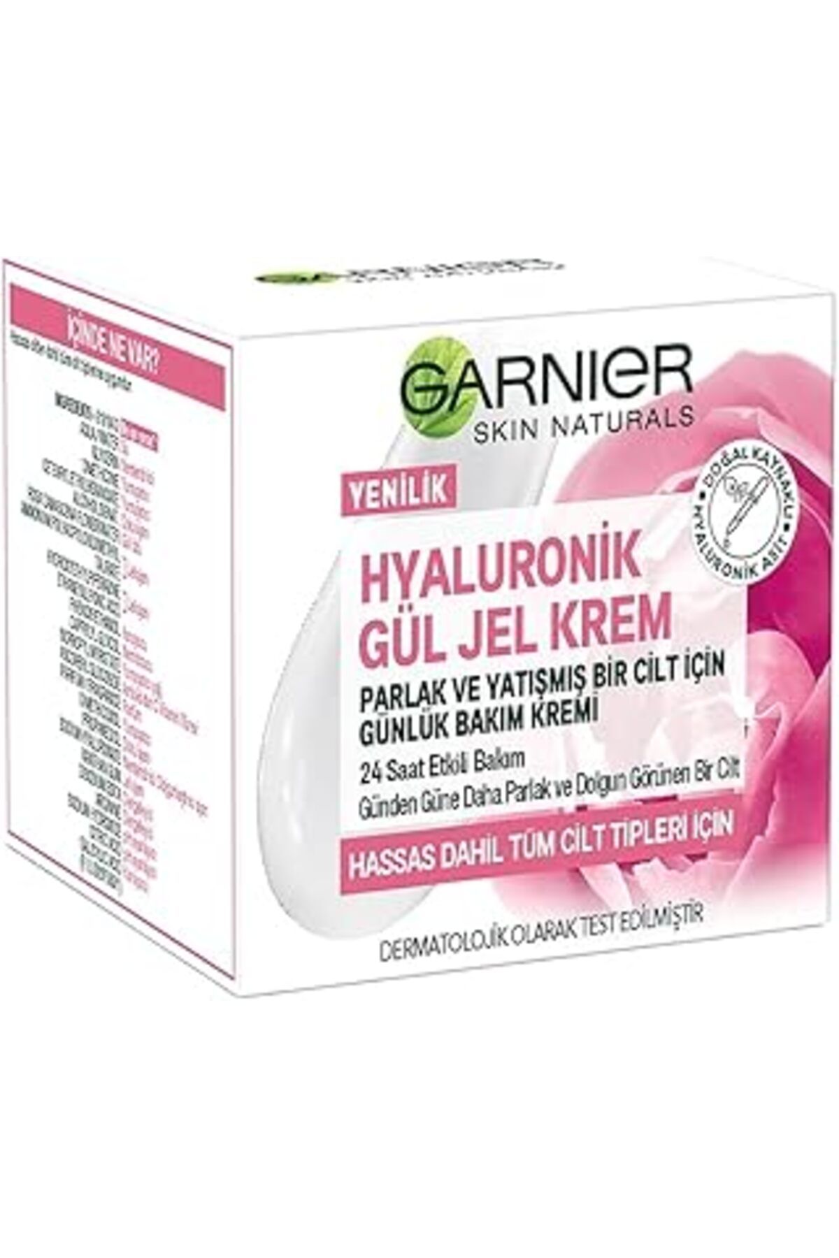 NETWORK ART Garnier Hyaluronik Gül Jel Krem Parlak Ve Yatışmış Bir Cilt İçin Günlük Bakım Kremi (50 Ml)