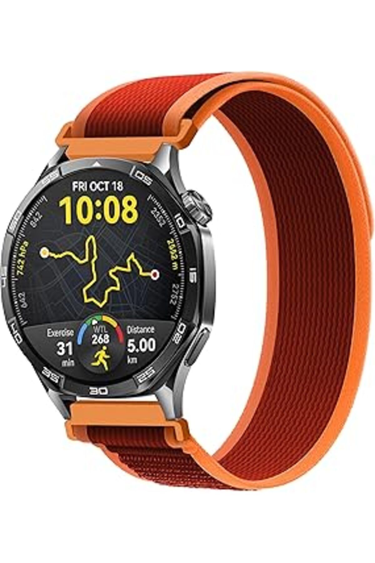 Qedii Teknoft 22Mm Ile Uyumlu Saatler Için Trail Loop 46Mm Yumuşak Kumaş Kordon Huawei Watch (Gt5 Pro/Gt5