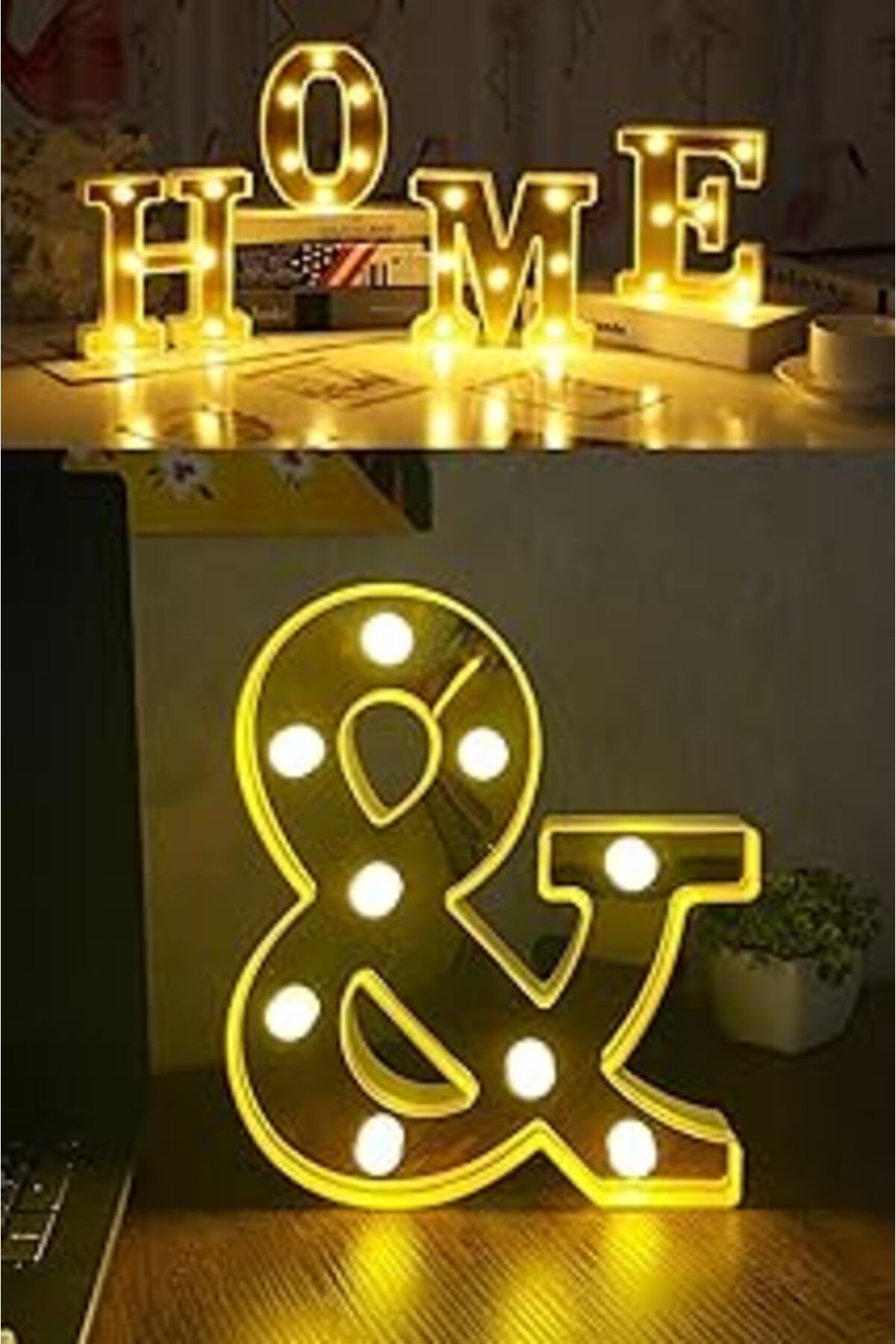 Mu Art Ahşap Patladı Gitti Dekoratif Led Işıklı 3d Harfler Büyük Boy Organizasyon Doğum Günü Kutlama (&)