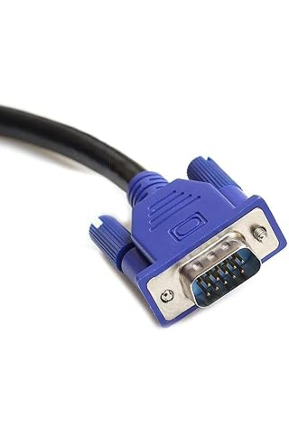Pazarcan Vga Monitör Kablosu, 15-Pin Erkek-Erkek Bağlantı, 1,5 Metre, Mavi/Siyah