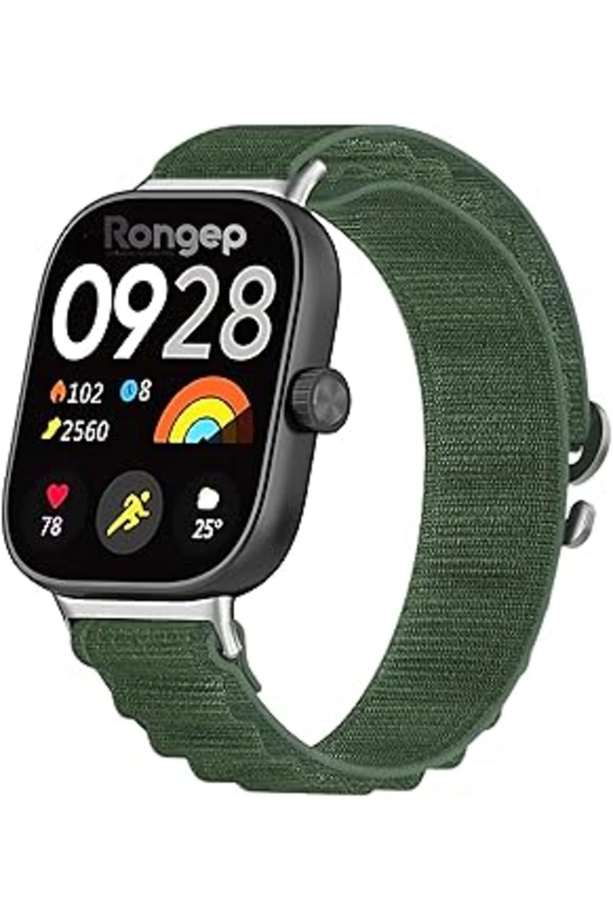 Pazarcan Rongep İle Uyumlu Redmi Watch 4 Ve Mi Band 8 Pro İçin Alpine Loop Tasarım Terleme Yapmayan Nefes Al