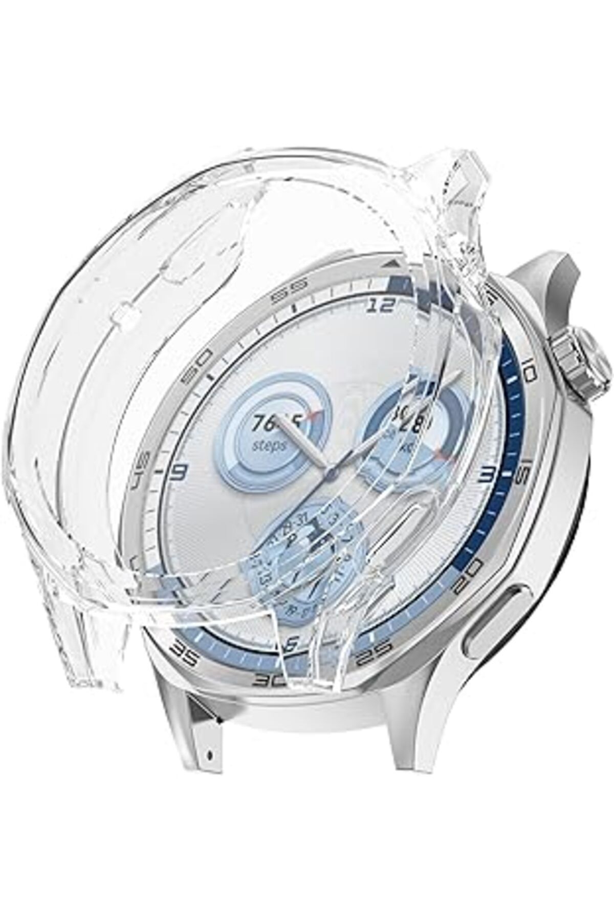 Pazarcan Rongep Huawei Watch Gt5 46Mm Için 360° Kasa Koruyucu Kılıf Yumuşak Tpu Ekran Koruyuculu Dokunmatiği