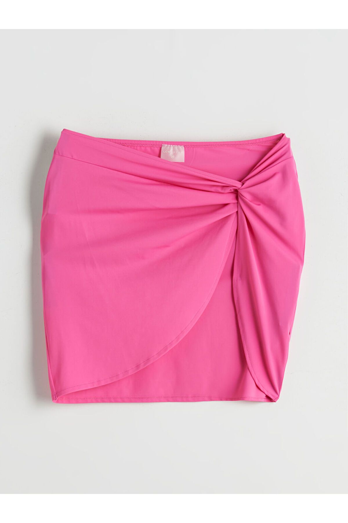 LC Waikiki-Sparkling Selections from Shining Store |   Pink Elastic Waist Drawstring Women's Pareo 5