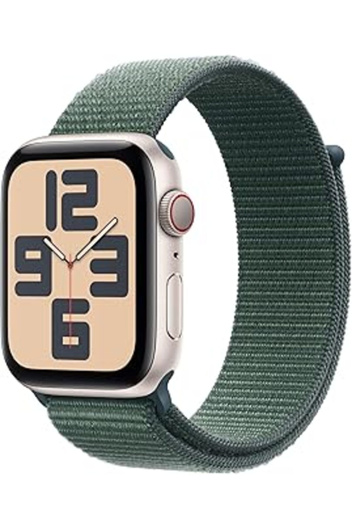 Qedii Watch Se Gps + Cellular, 40 Mm Yıldız Işığı Alüminyum Kasa Ve Göl Yeşili Spor Loop
