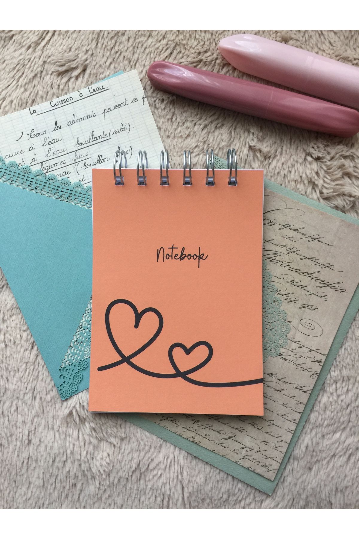 LaCerdaDesign Kalpli Not Defteri, Memopad, Notepad