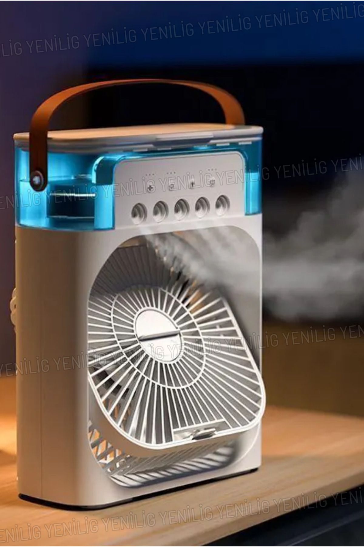 Zogira Buzlu Mini Fan – 5 Spreyli Su Püskürtmeli Serinletici Vantilatör, Taşınabilir Ferahlık