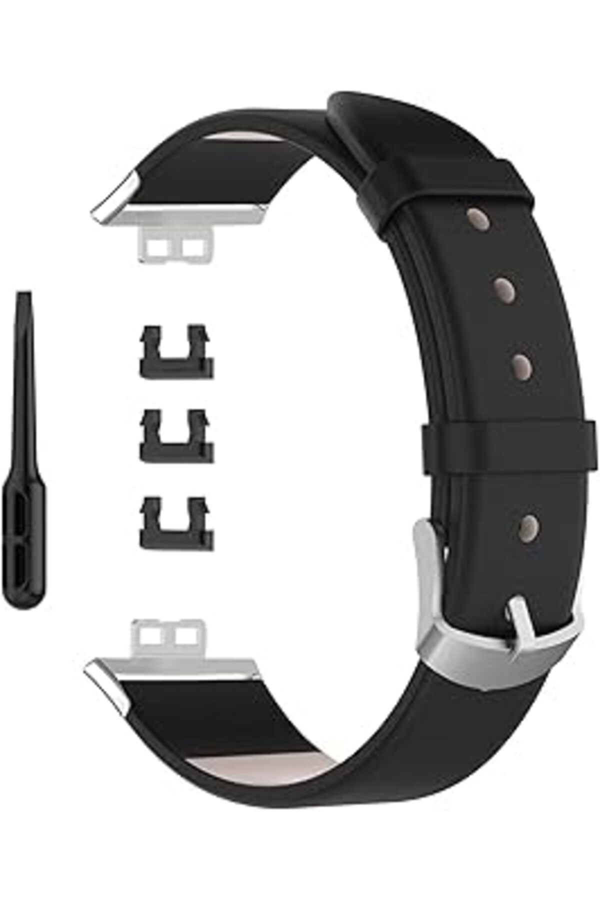Qedii Hushui Akıllı Saat Yedek Kayışı, Deri Yedek Kayış, Spor Saat Kayışı Bileklik Huawei Watch Fit Akıll