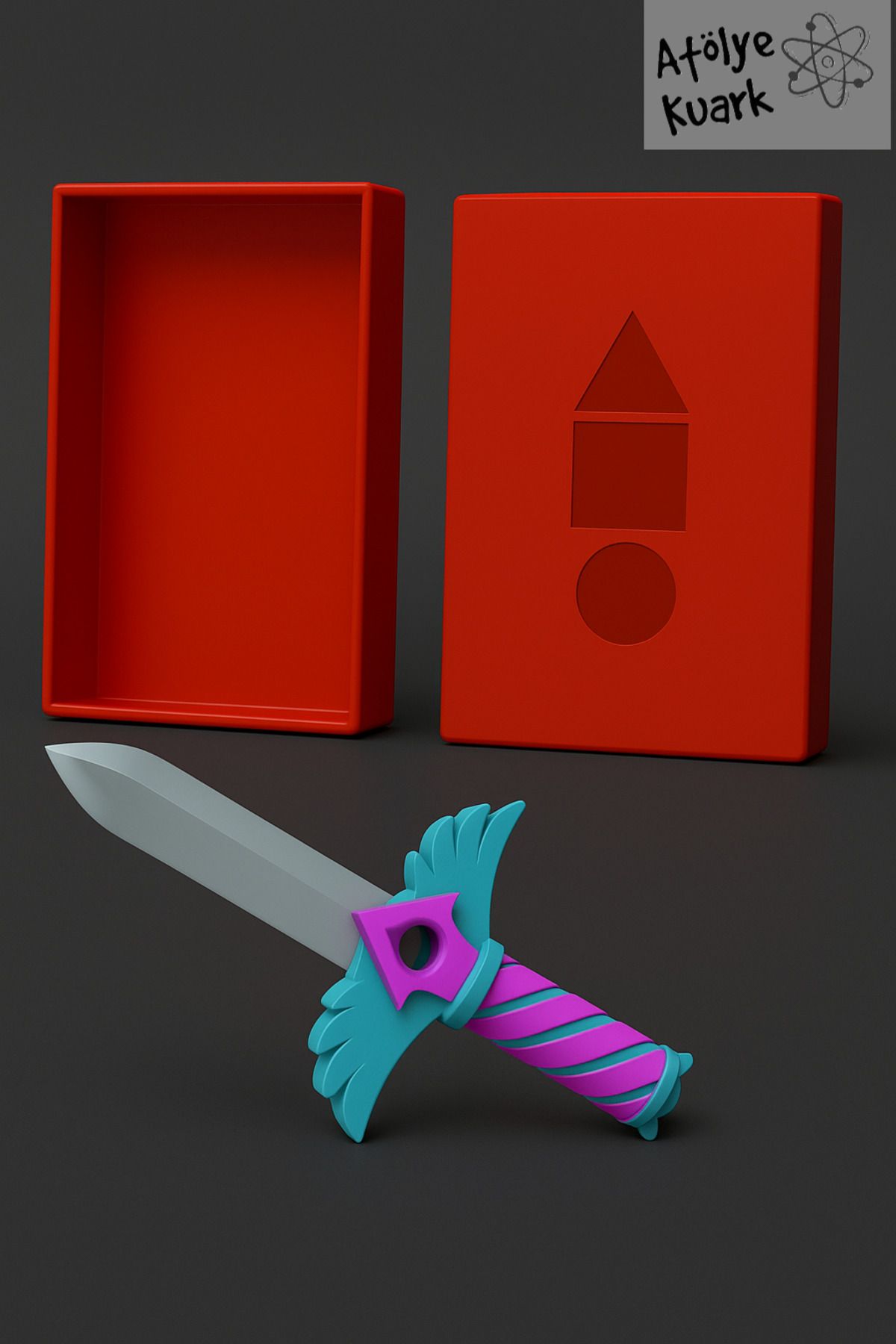 3D Stuff Squid Game 3 Bıçak + Kutu
