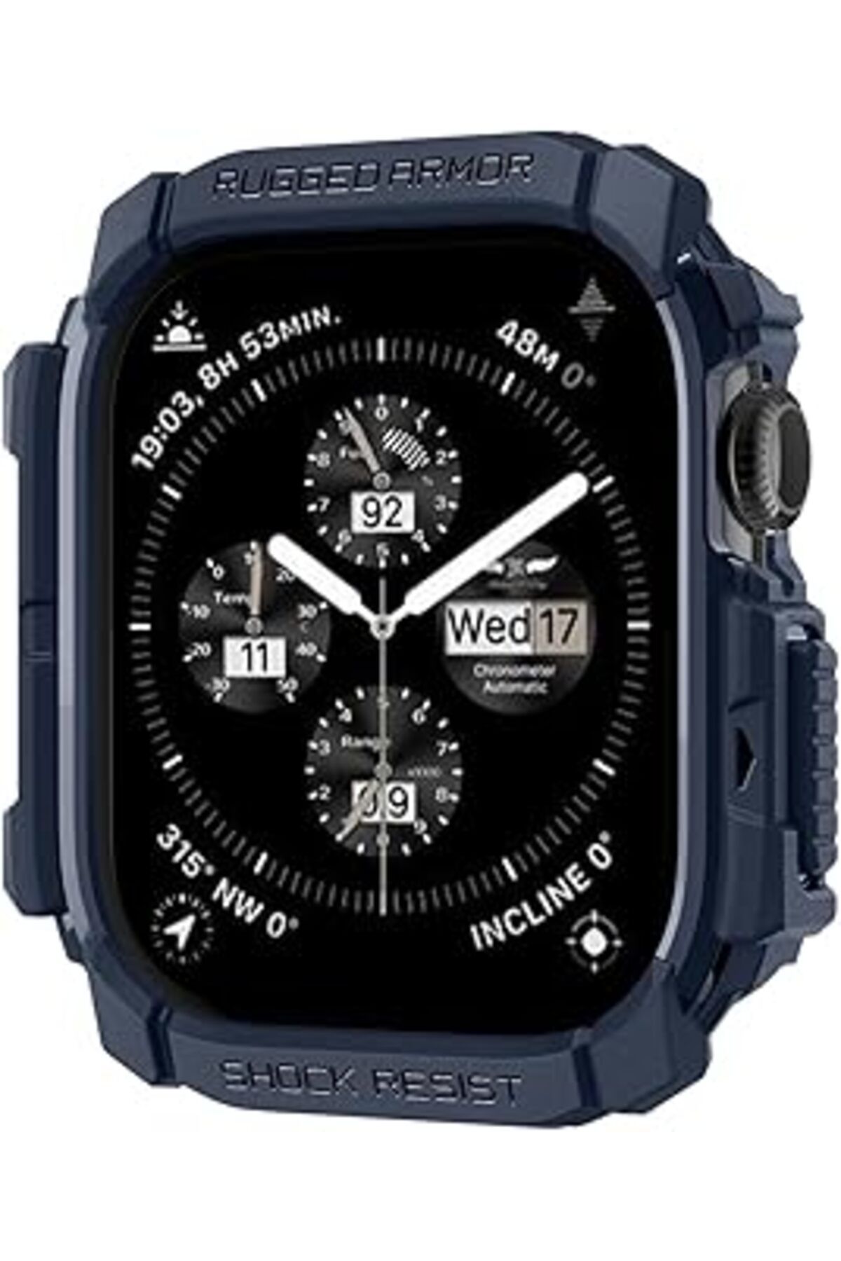 Pazarcan Watch 42Mm Seri 10 Kılıf Rugged Armor Navy Blue - Acs08586
