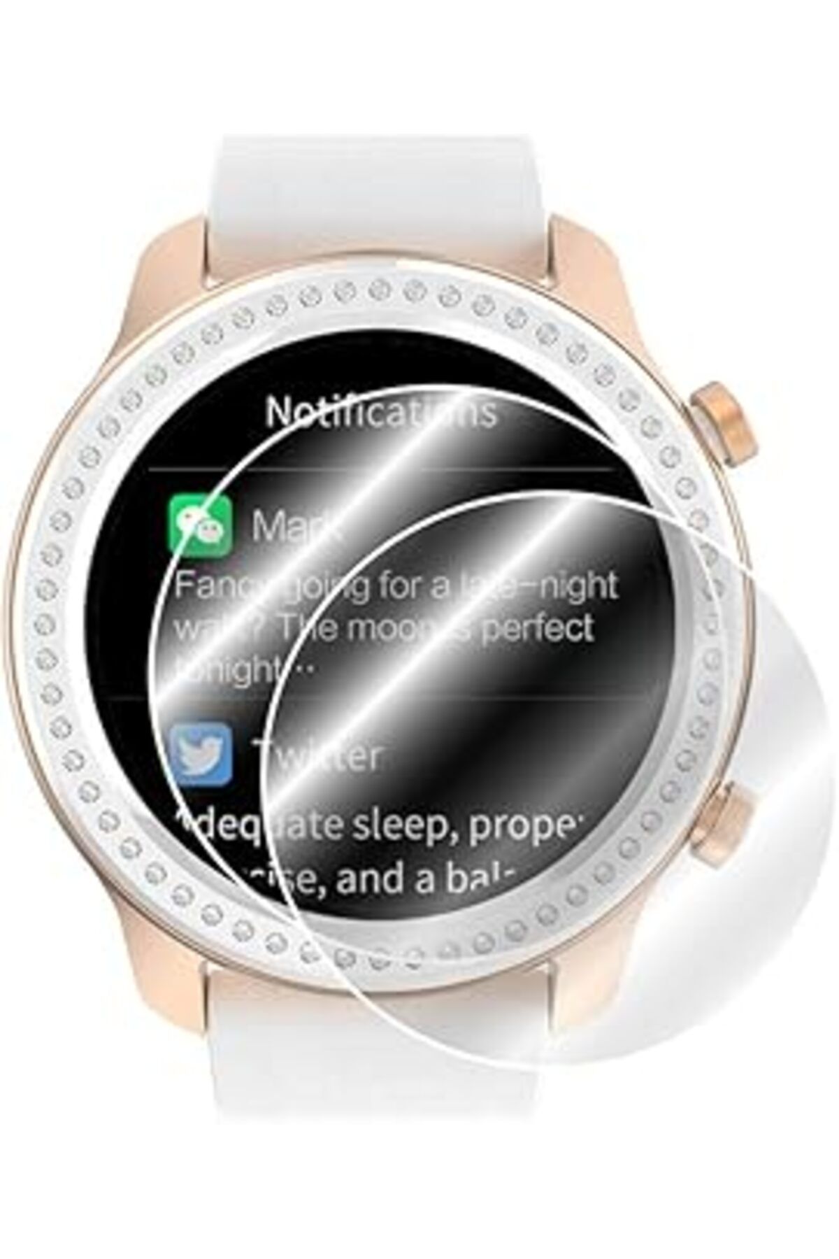 Mu Art Ahşap Ipg Huami Amazfit Gtr 42 Mm Watch Ekran Koruyucu, 2 Adet