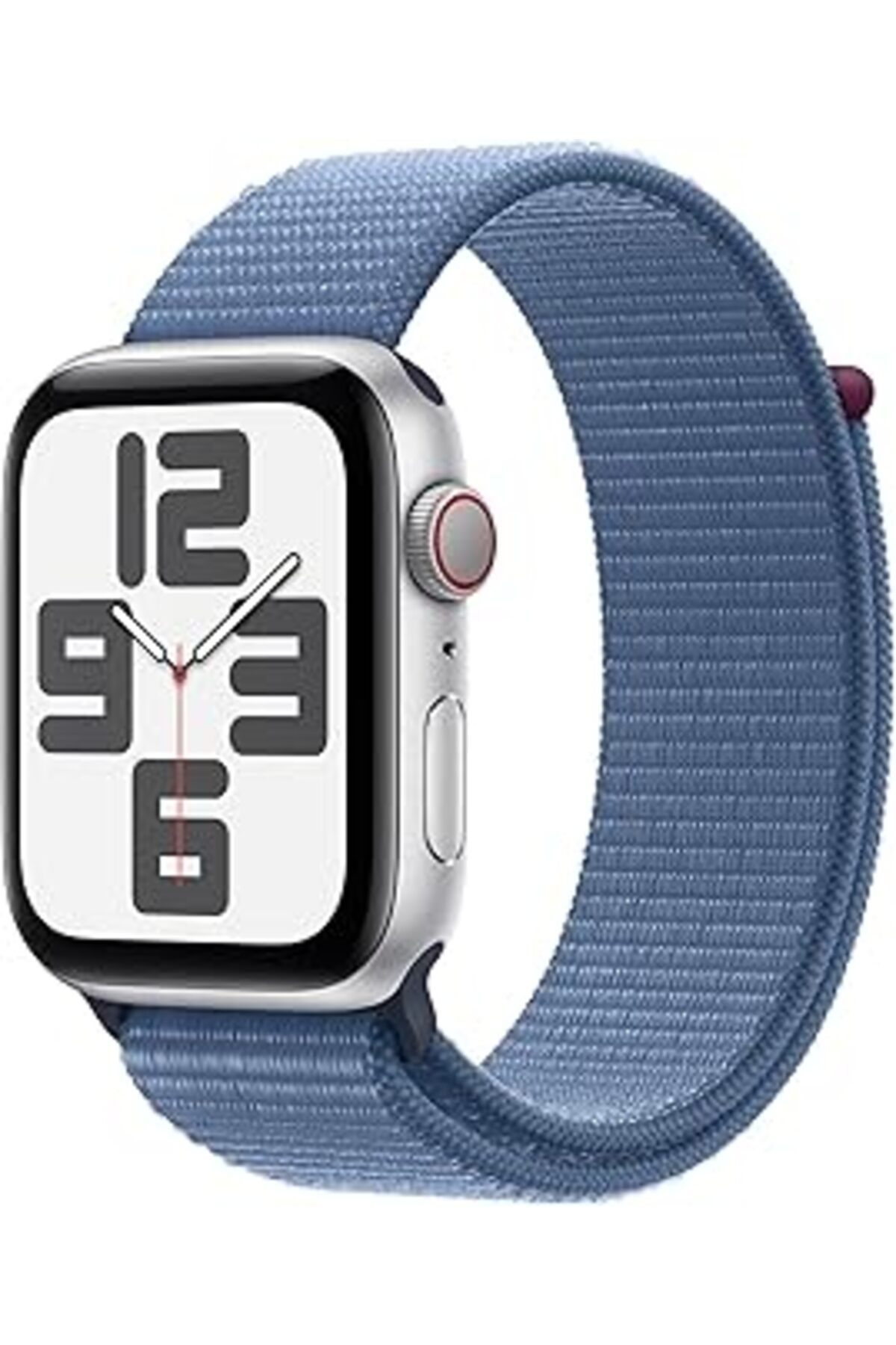 Qedii Apple Watch Se (2. NESİL, 2023) Gps Cellular 44 Mm Gümüş Rengi Alüminyum Kasa Akıllı Saat Ve Buz