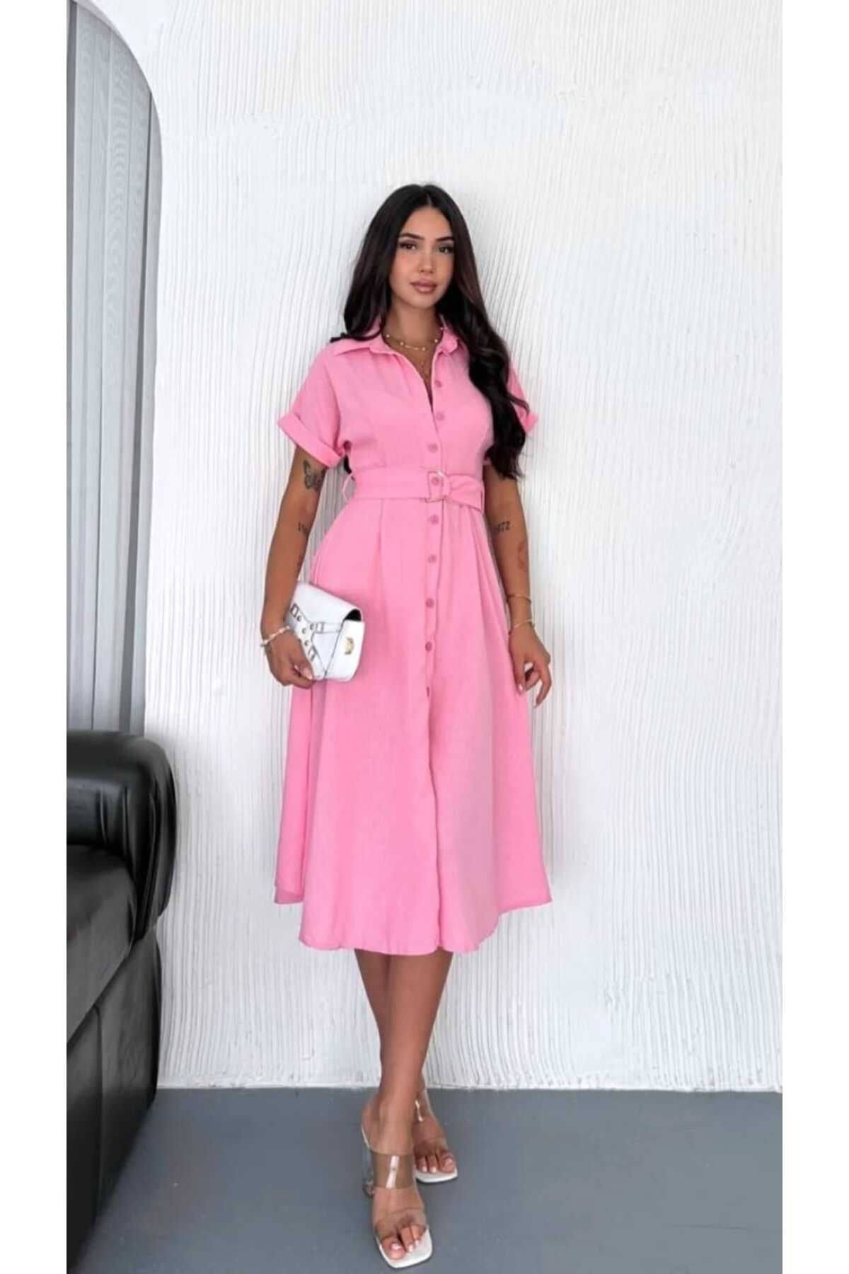 NÜANS MODA GÖMLEK ELBİSE