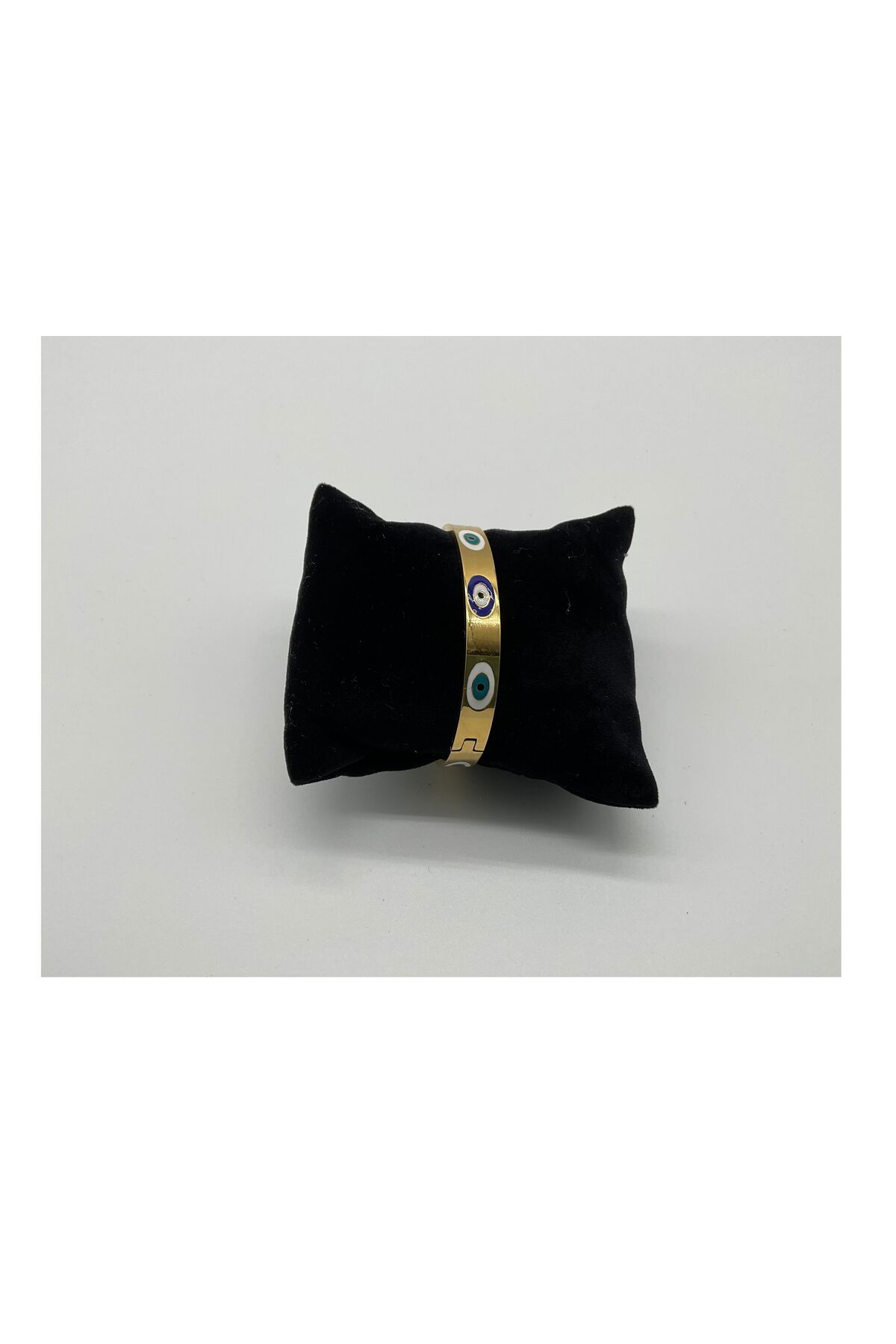 CHIC GOLD MAVİ NAZAR BONCUKLU ÇELİK BİLEKLİK