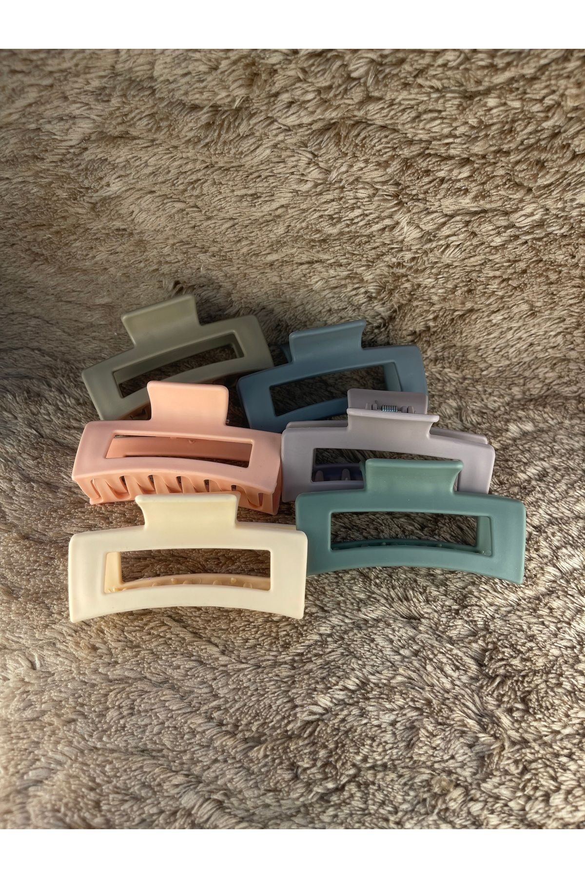Butik Haki / Soft Renklerde Mandal Toka