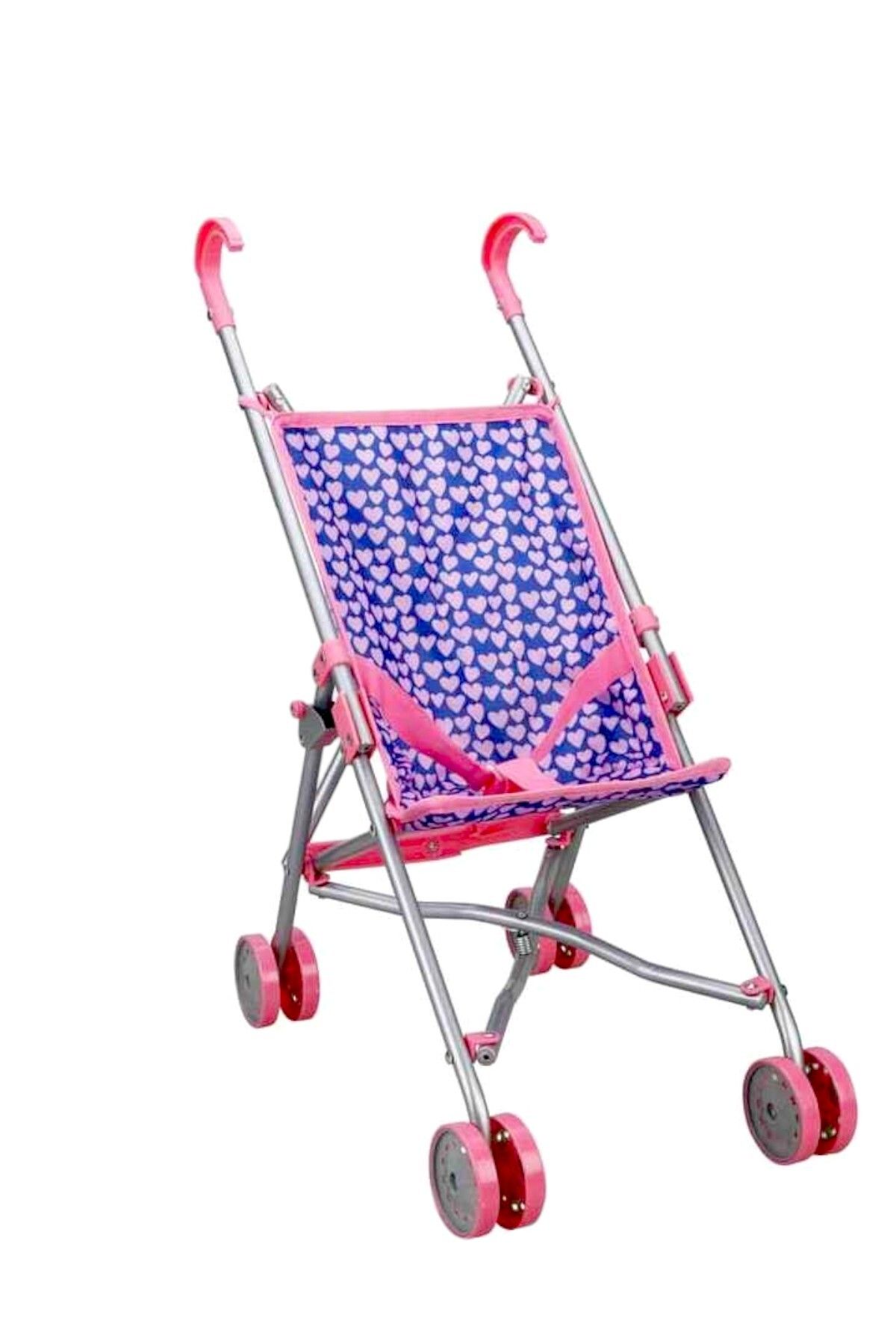 Sunman SEÇTİM ALDIM SUNMAN THE STROLLER BEBEK ARABASI BASTON PUSET METAL KATLANIR KALP DESENLİ 4 TEKER 3+