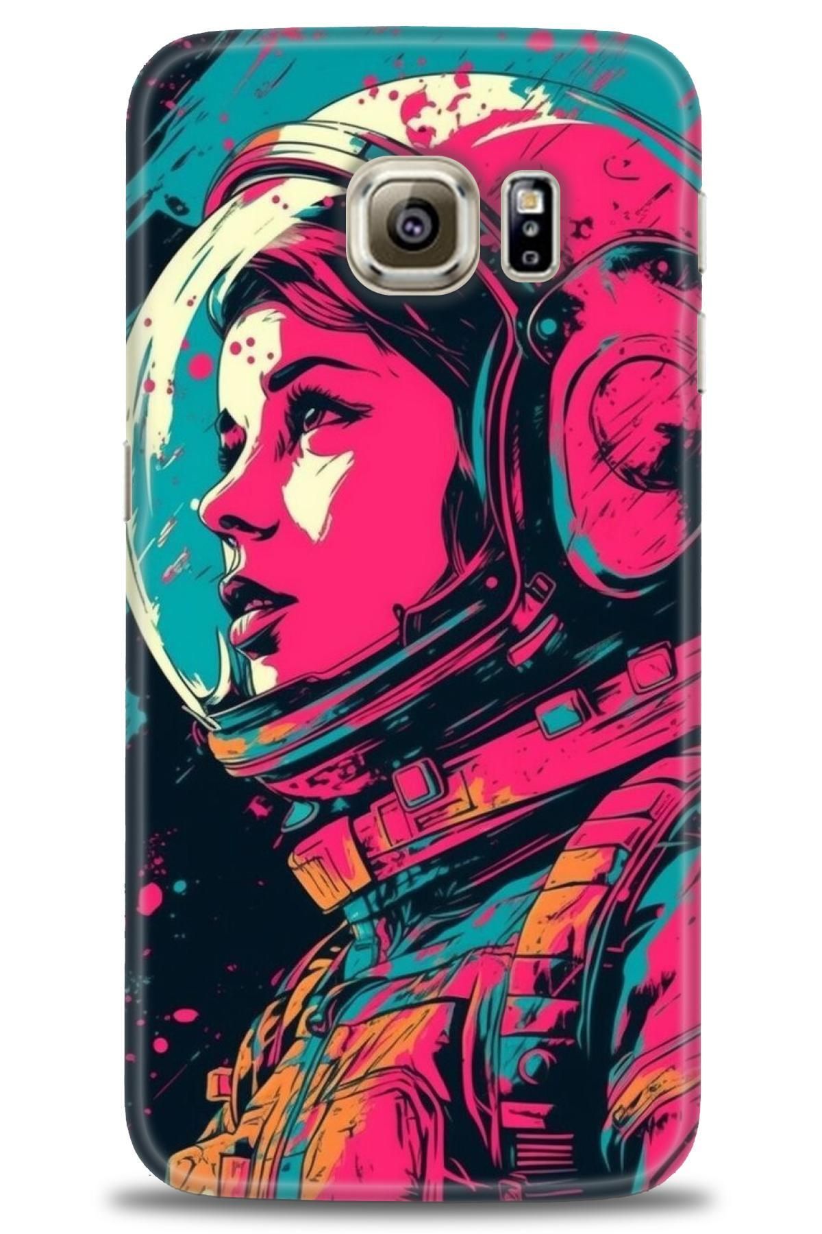 CooperTech Samsung Galaxy S6 Edge İle Uyumlu HD Baskılı Desenli Silikon Kılıf - 434