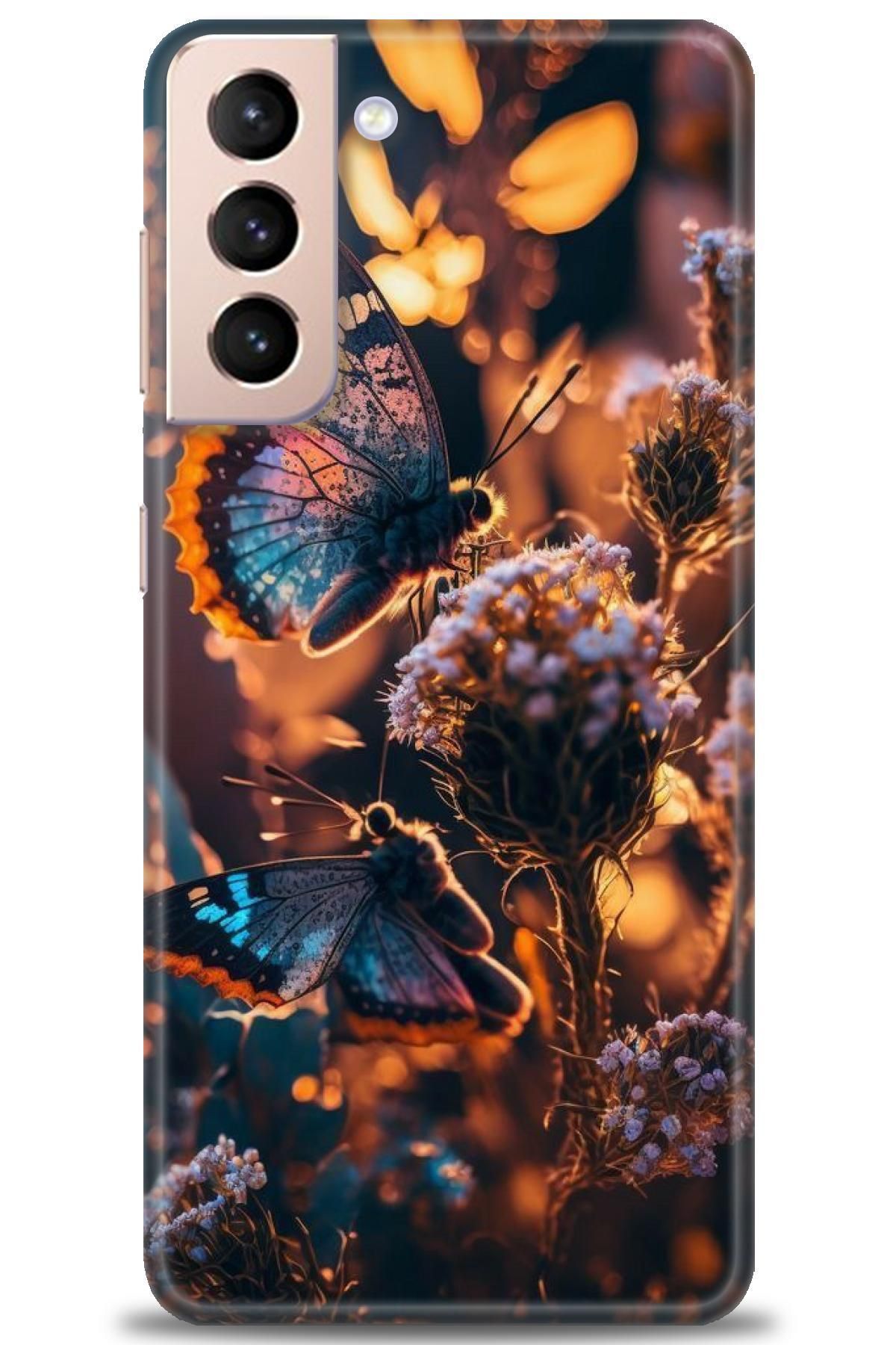 CooperTech Samsung Galaxy S21 FE İle Uyumlu HD Baskılı Desenli Silikon Kılıf - 696