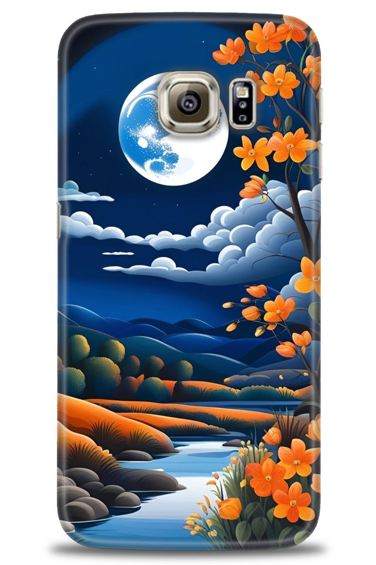 CooperTech Samsung Galaxy S6 Edge İle Uyumlu HD Baskılı Desenli Silikon Kılıf - 623