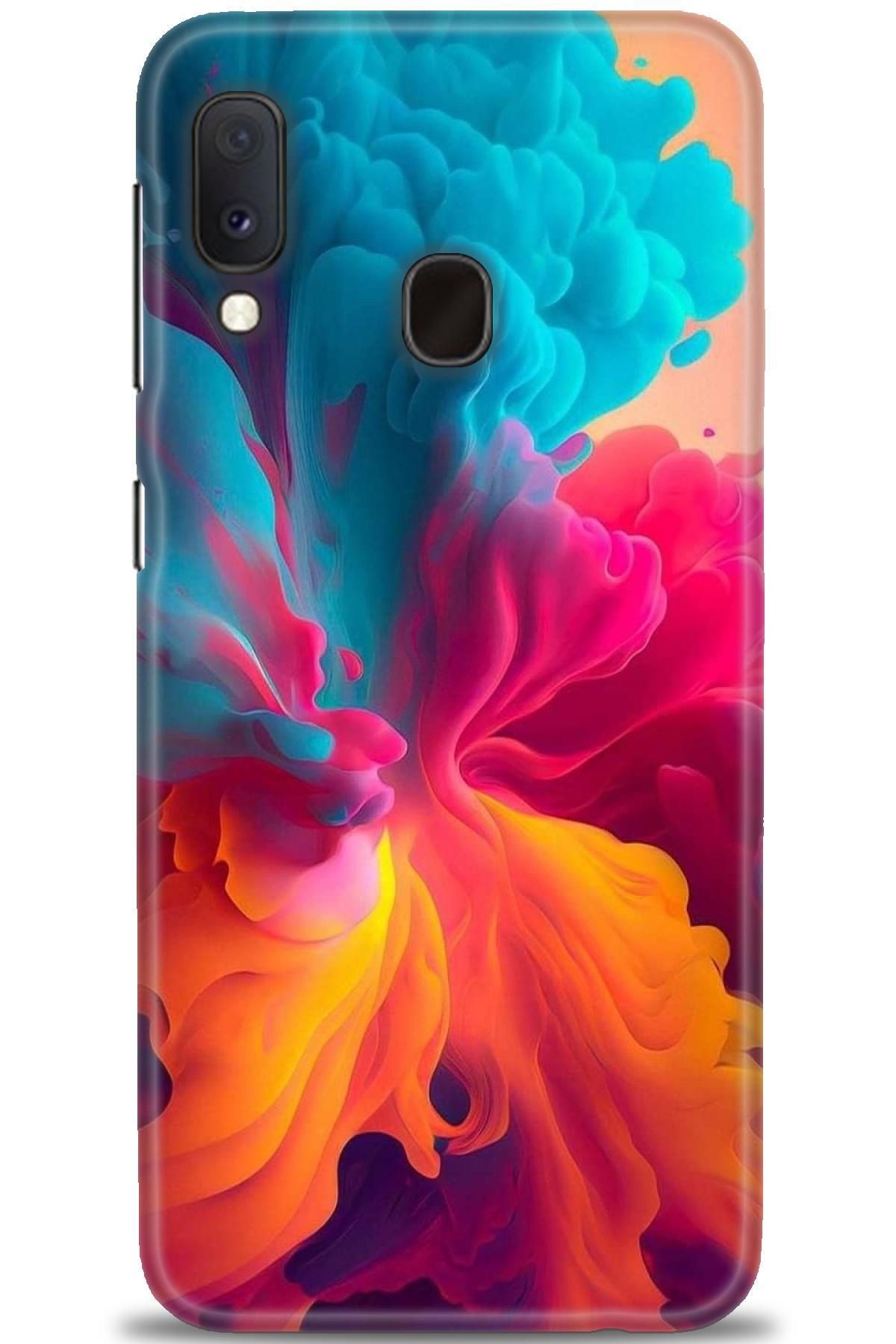 CooperTech Samsung Galaxy A20E İle Uyumlu HD Baskılı Desenli Silikon Kılıf - 551