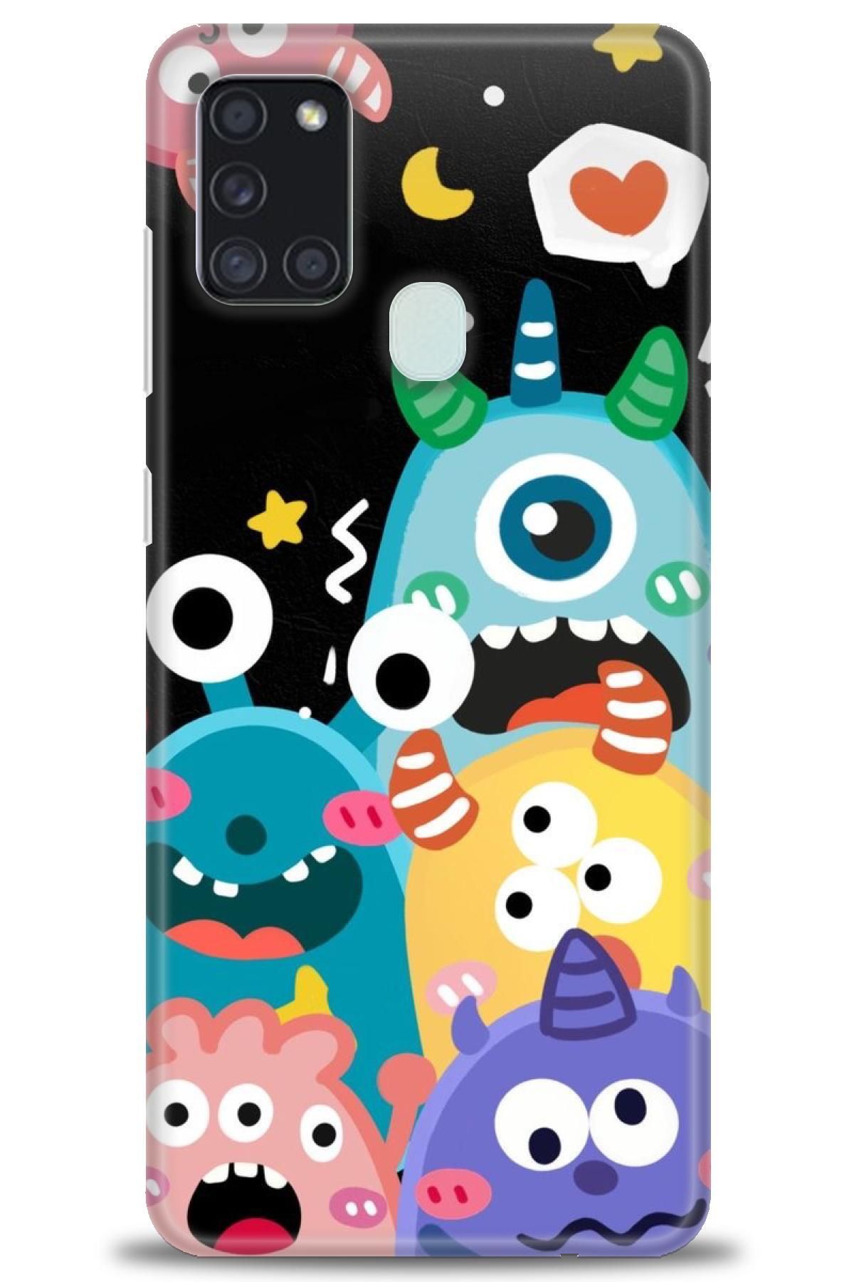 CooperTech Samsung Galaxy A21S İle Uyumlu HD Baskılı Desenli Silikon Kılıf - 876